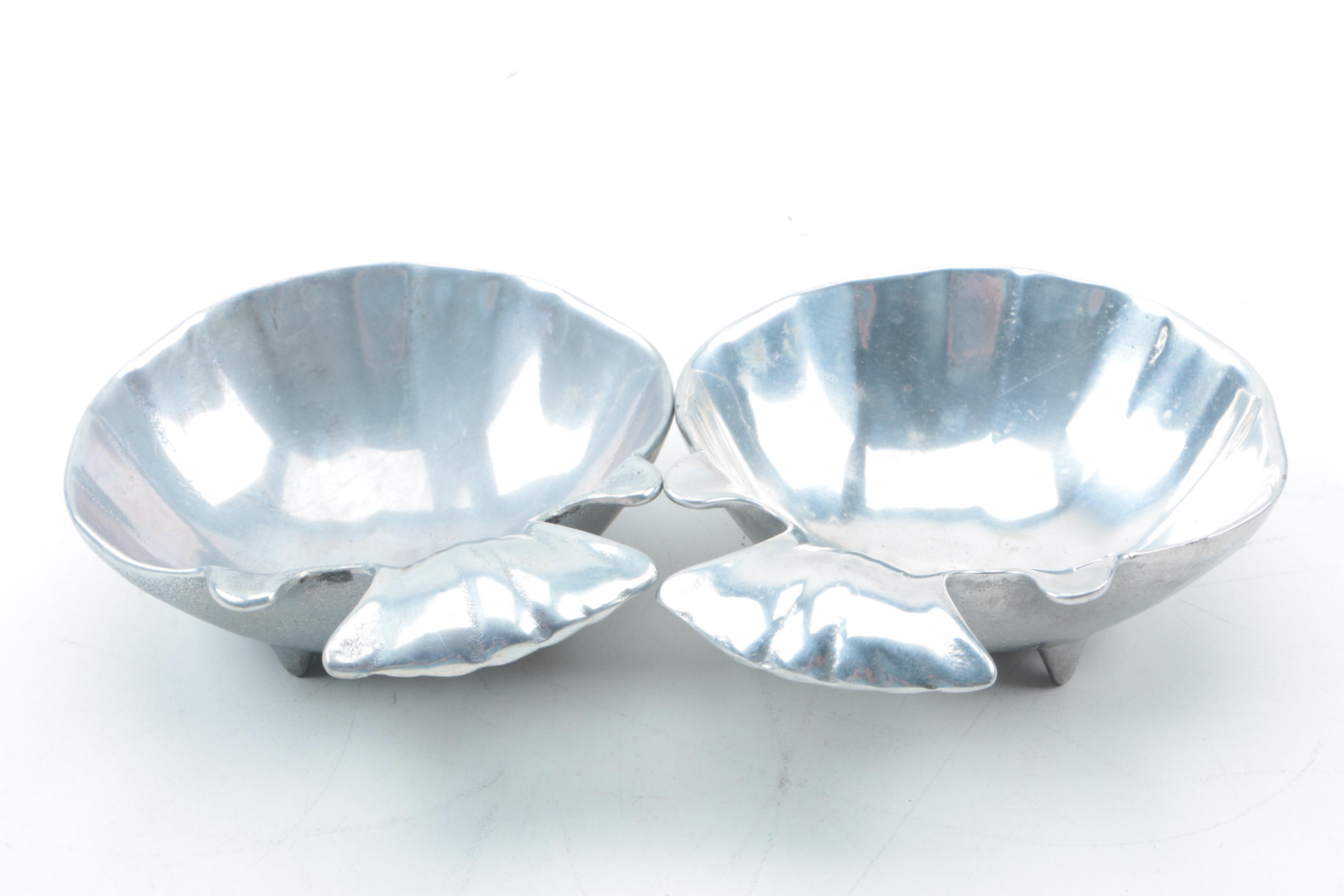 Wilton Armetale and Assorted Metal Shell Dishes