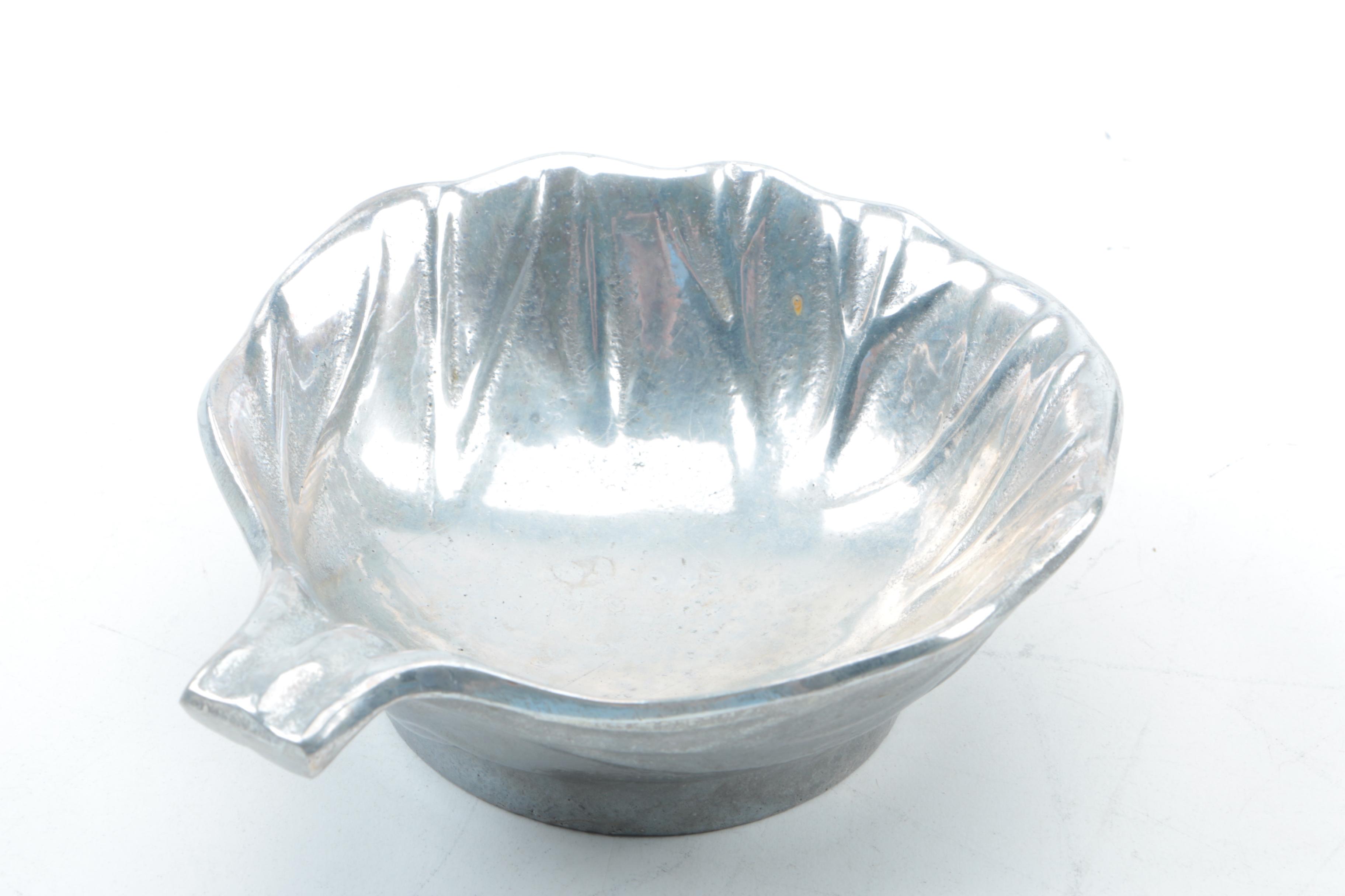 Wilton Armetale and Assorted Metal Shell Dishes