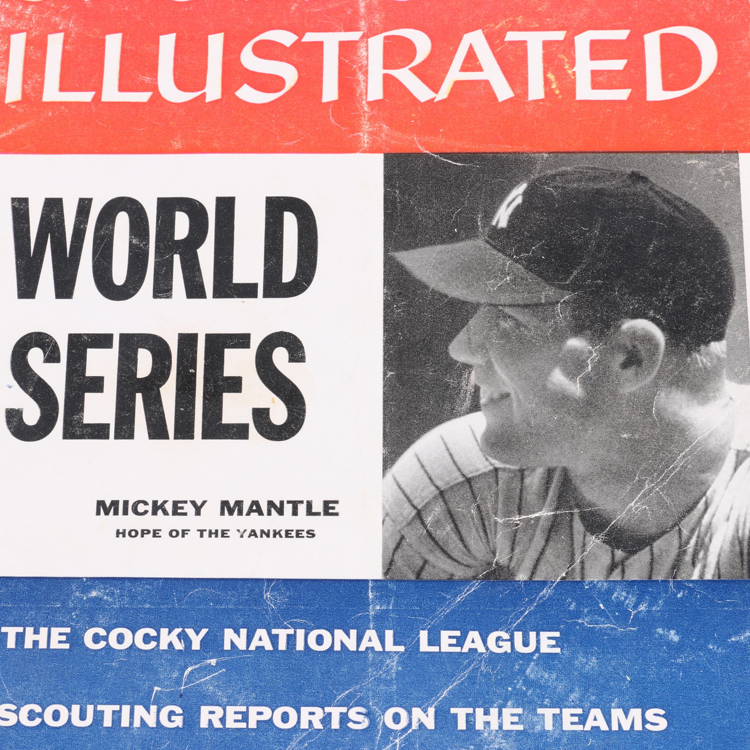 October 1, 1956 "Sports Illustrated" Magazine Featuring Mickey Mantle