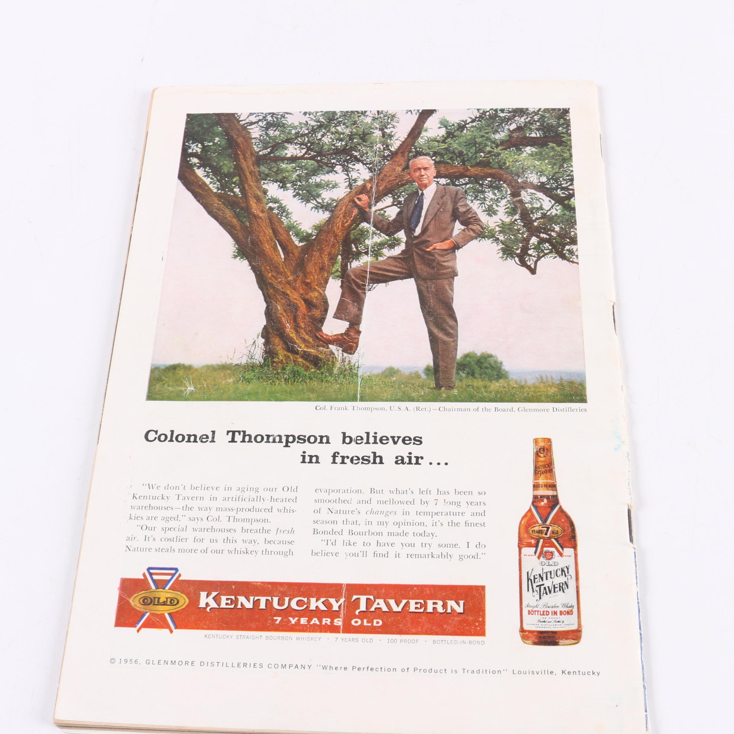 October 1, 1956 "Sports Illustrated" Magazine Featuring Mickey Mantle