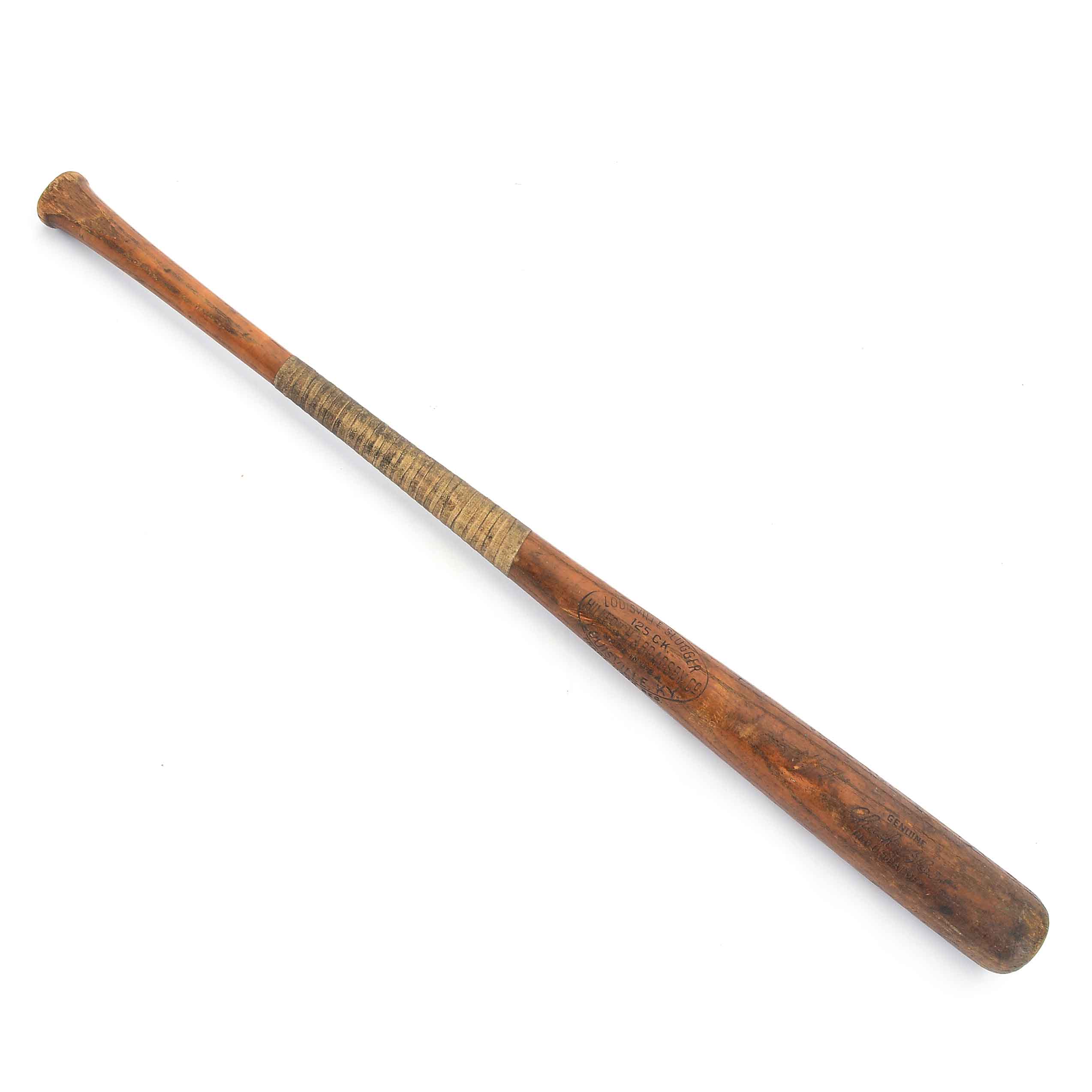 1930s Chuck Klein Louisville Slugger Store Model Baseball Bat