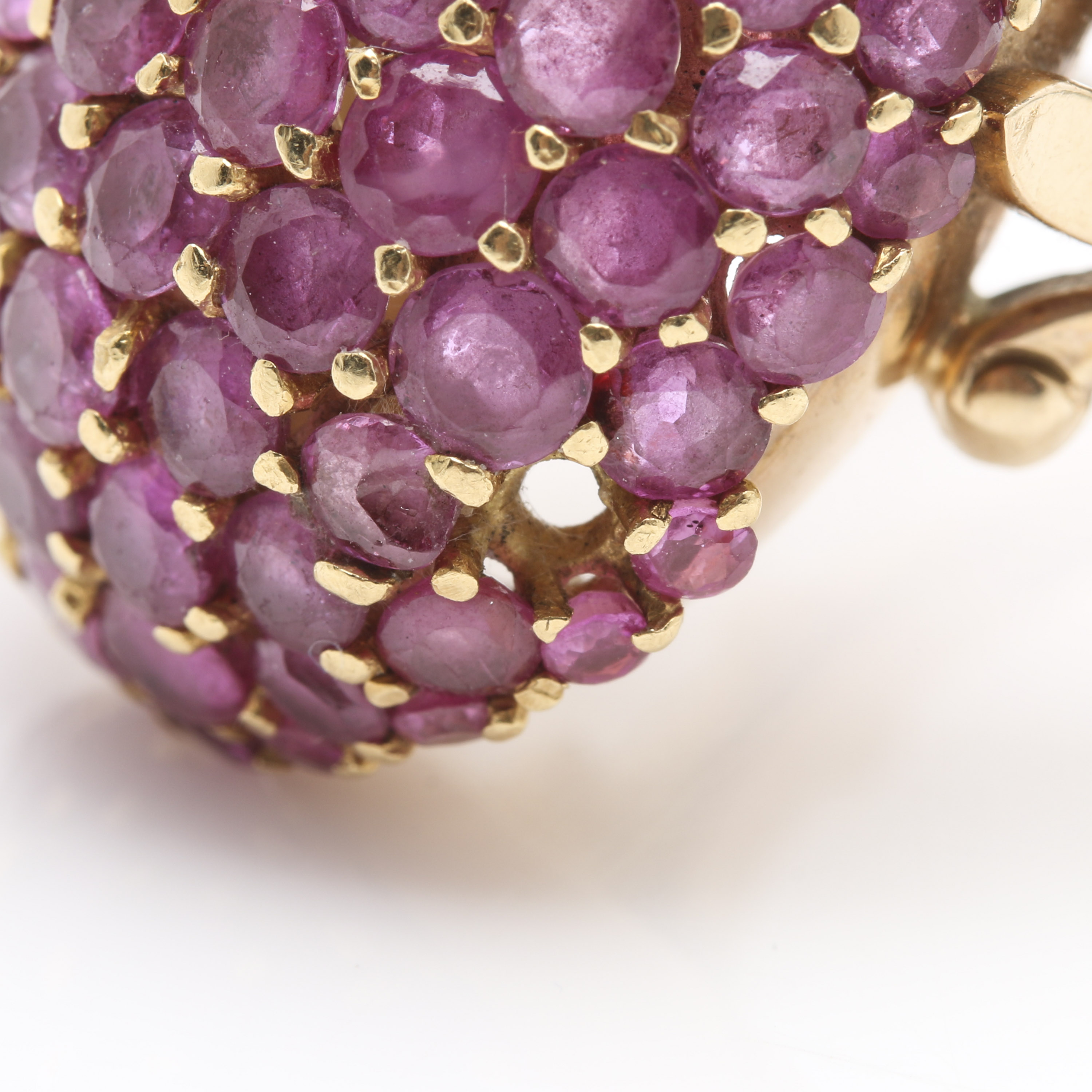 14K and 18K Yellow Gold Ruby Pineapple Ring