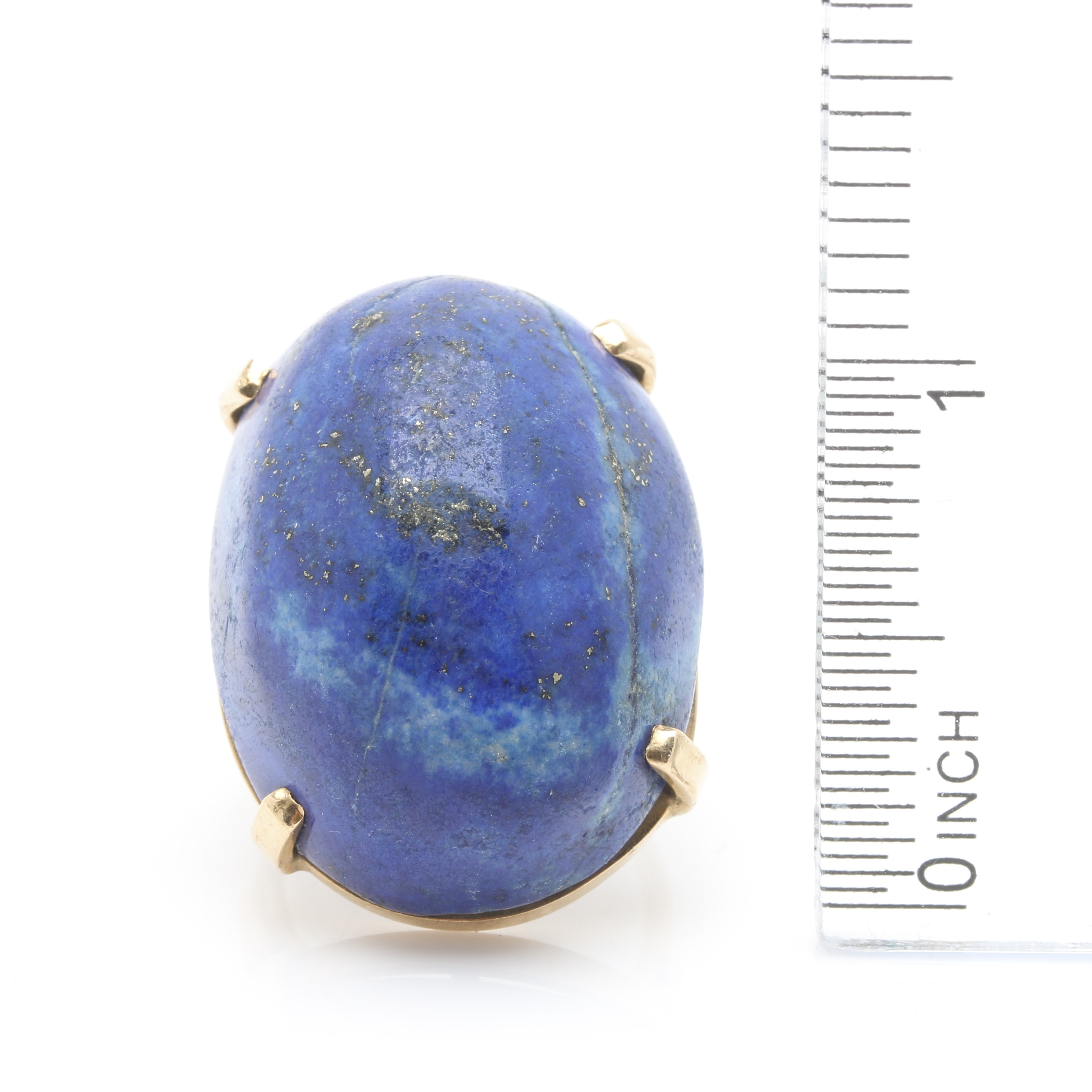 14K Yellow Gold Lapis Lazuli Ring