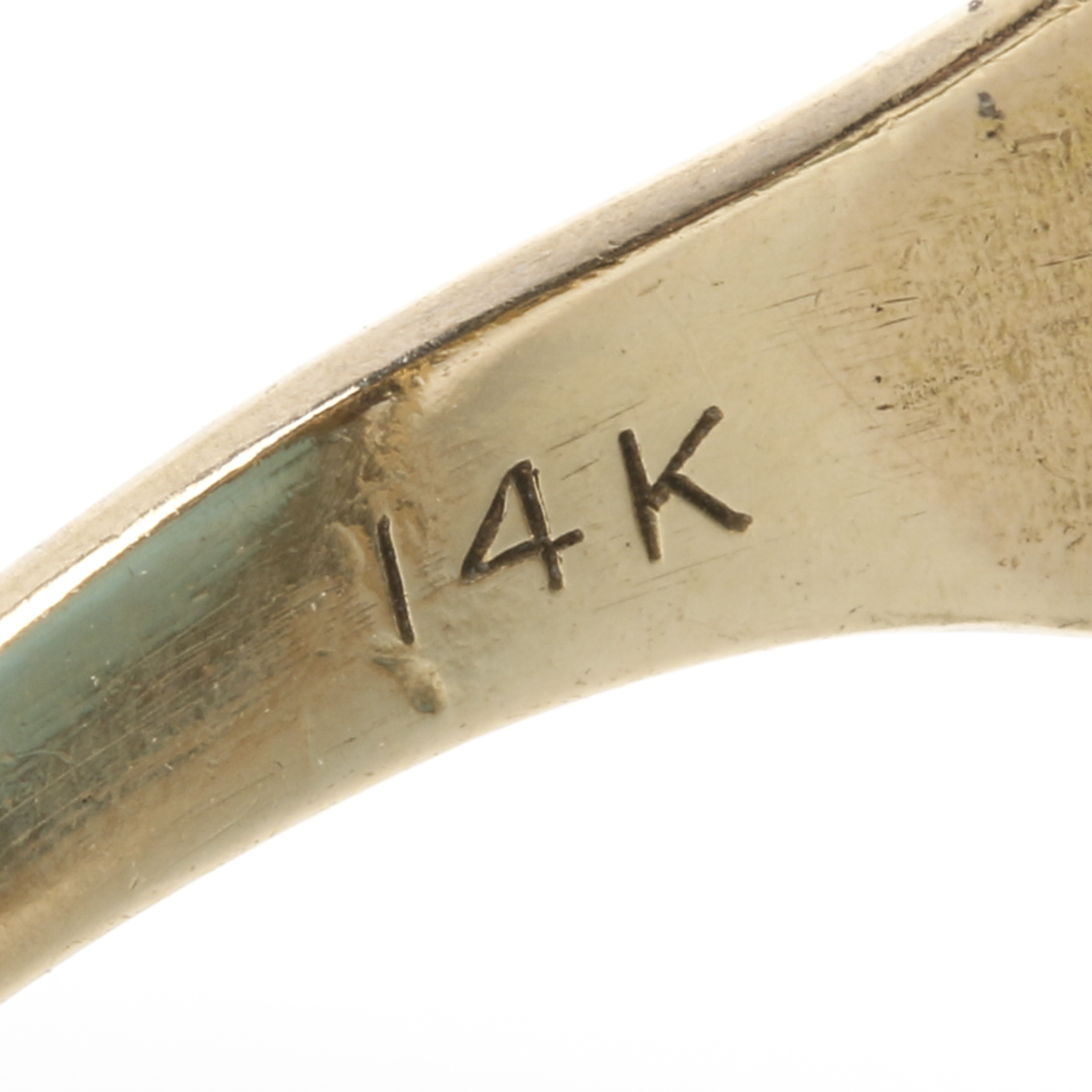 14K Yellow Gold Aquamarine Ring