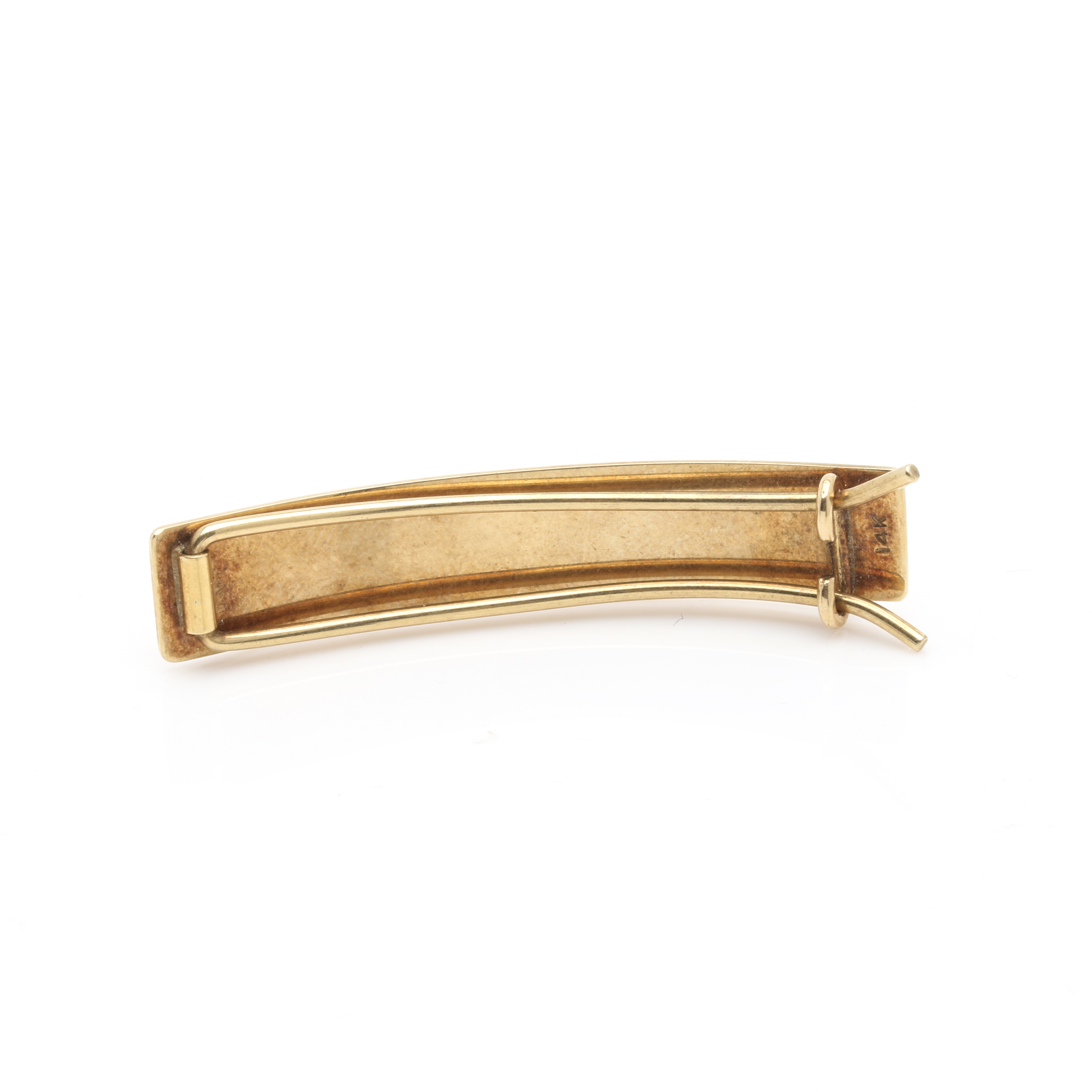 14K Yellow Gold Hair Barrette