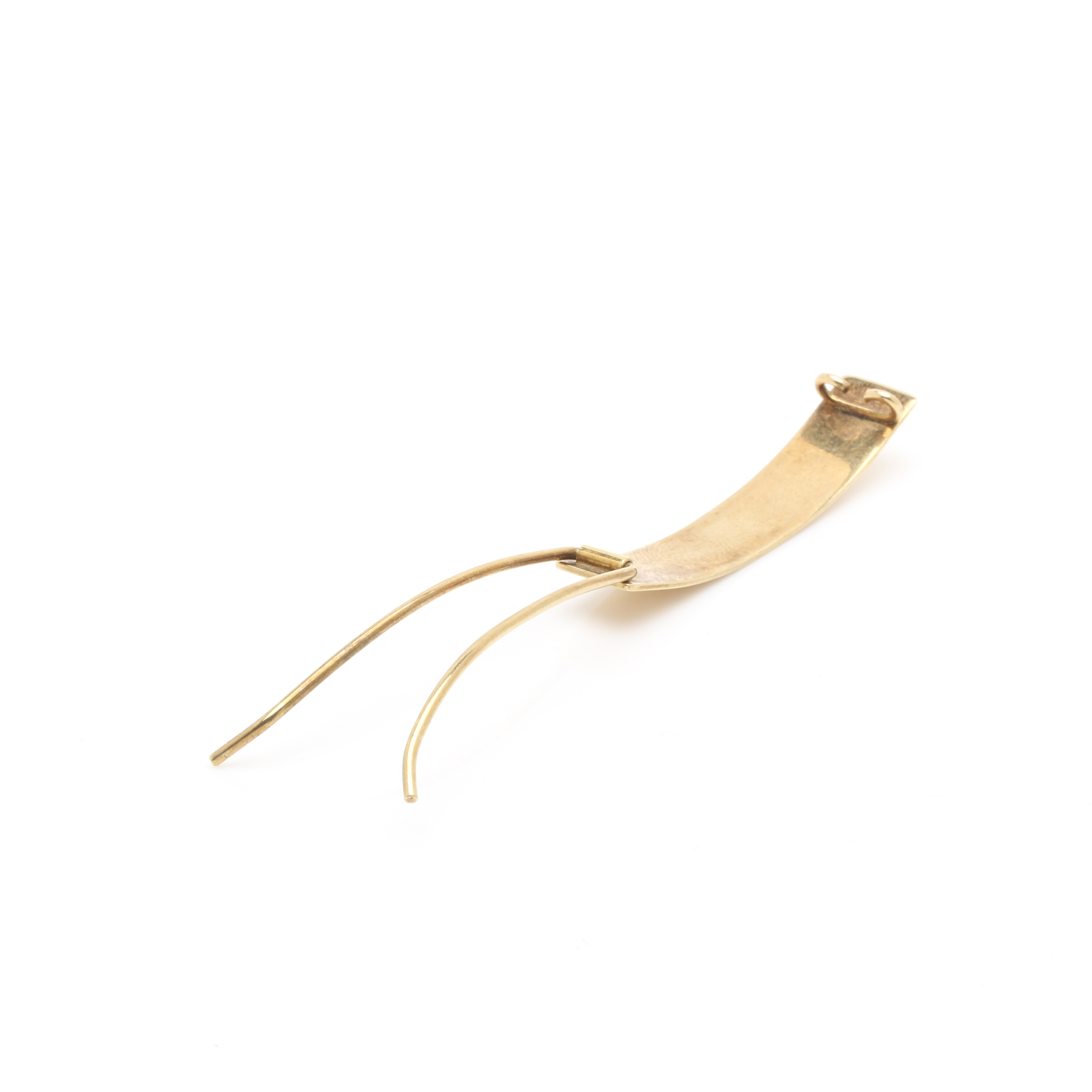 14K Yellow Gold Hair Barrette