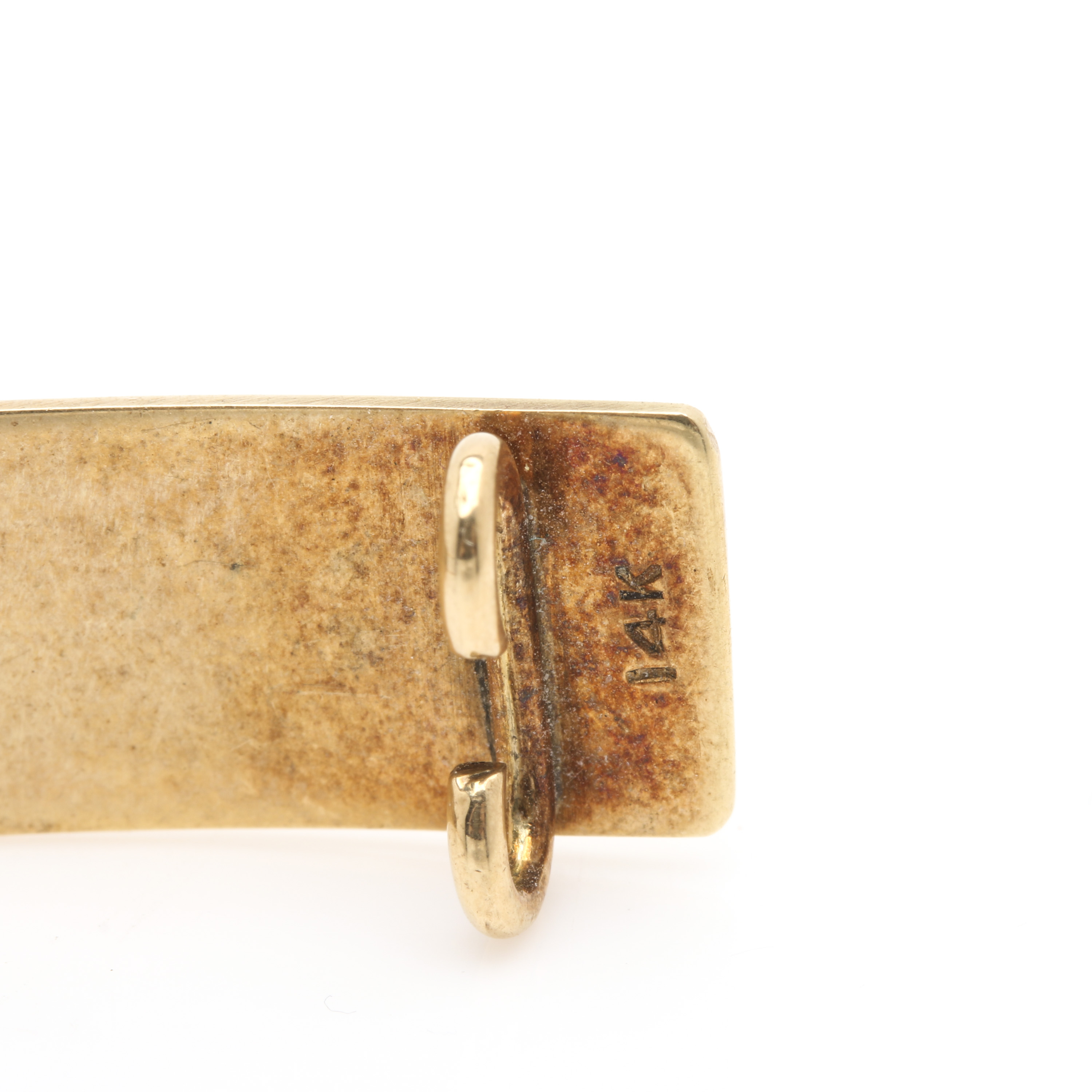 14K Yellow Gold Hair Barrette