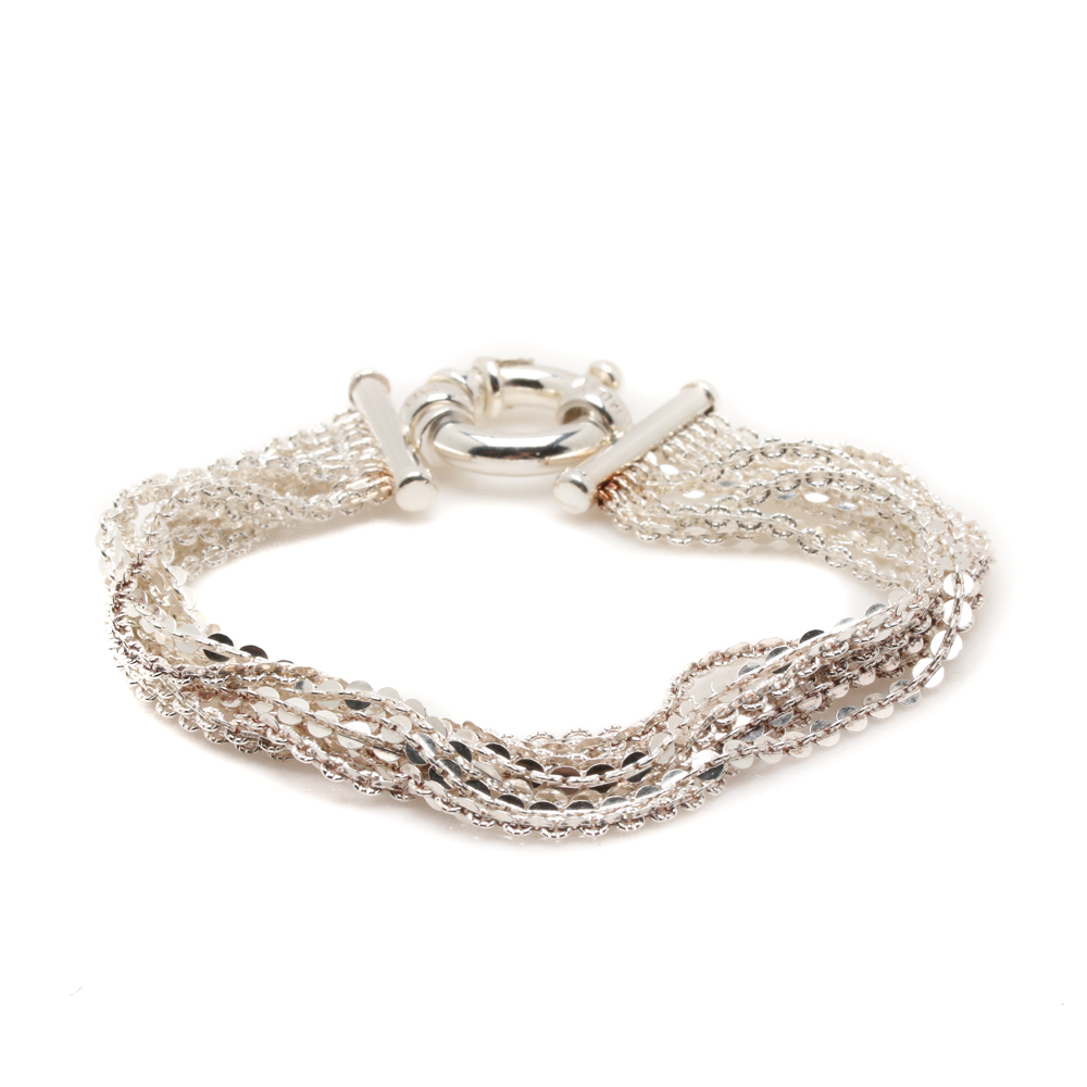 Sterling Silver Multi Chain Bracelet