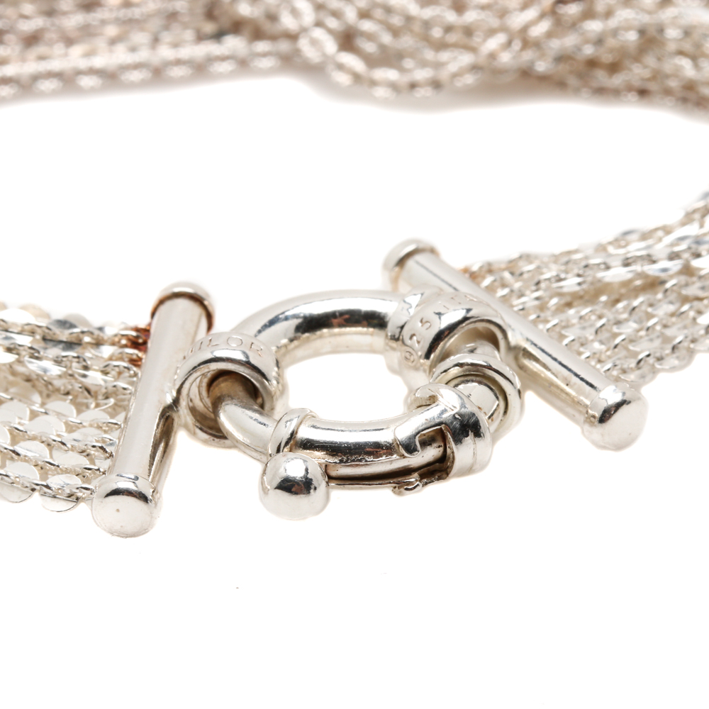 Sterling Silver Multi Chain Bracelet