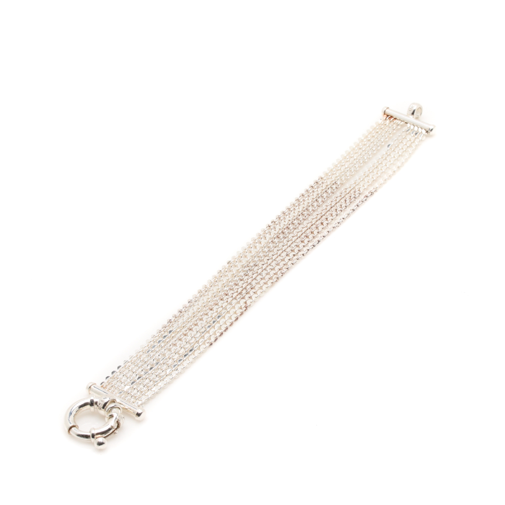 Sterling Silver Multi Chain Bracelet