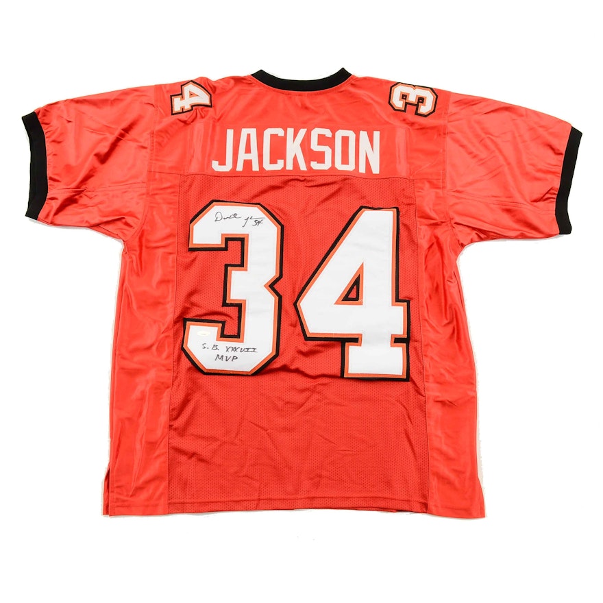 Dexter Jackson Tampa Bay Buccaneers Autographed Football Jersey "Tri-Star" COA