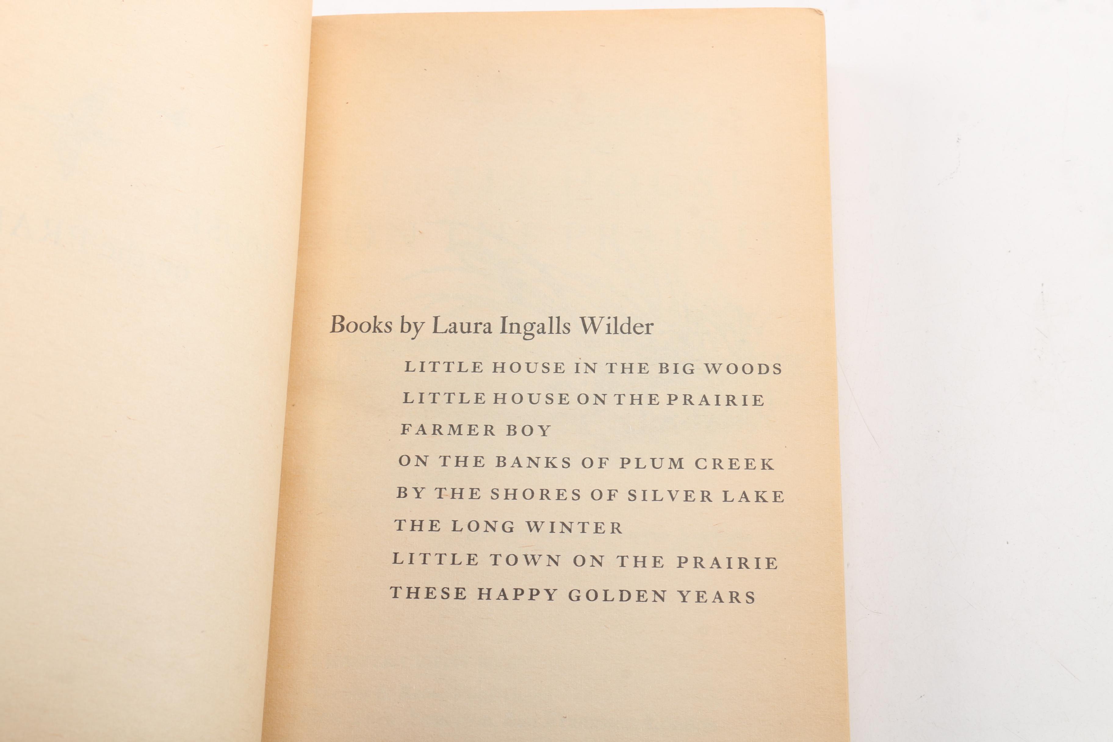 1971 "Little House on the Prairie" Harper Trophy Books