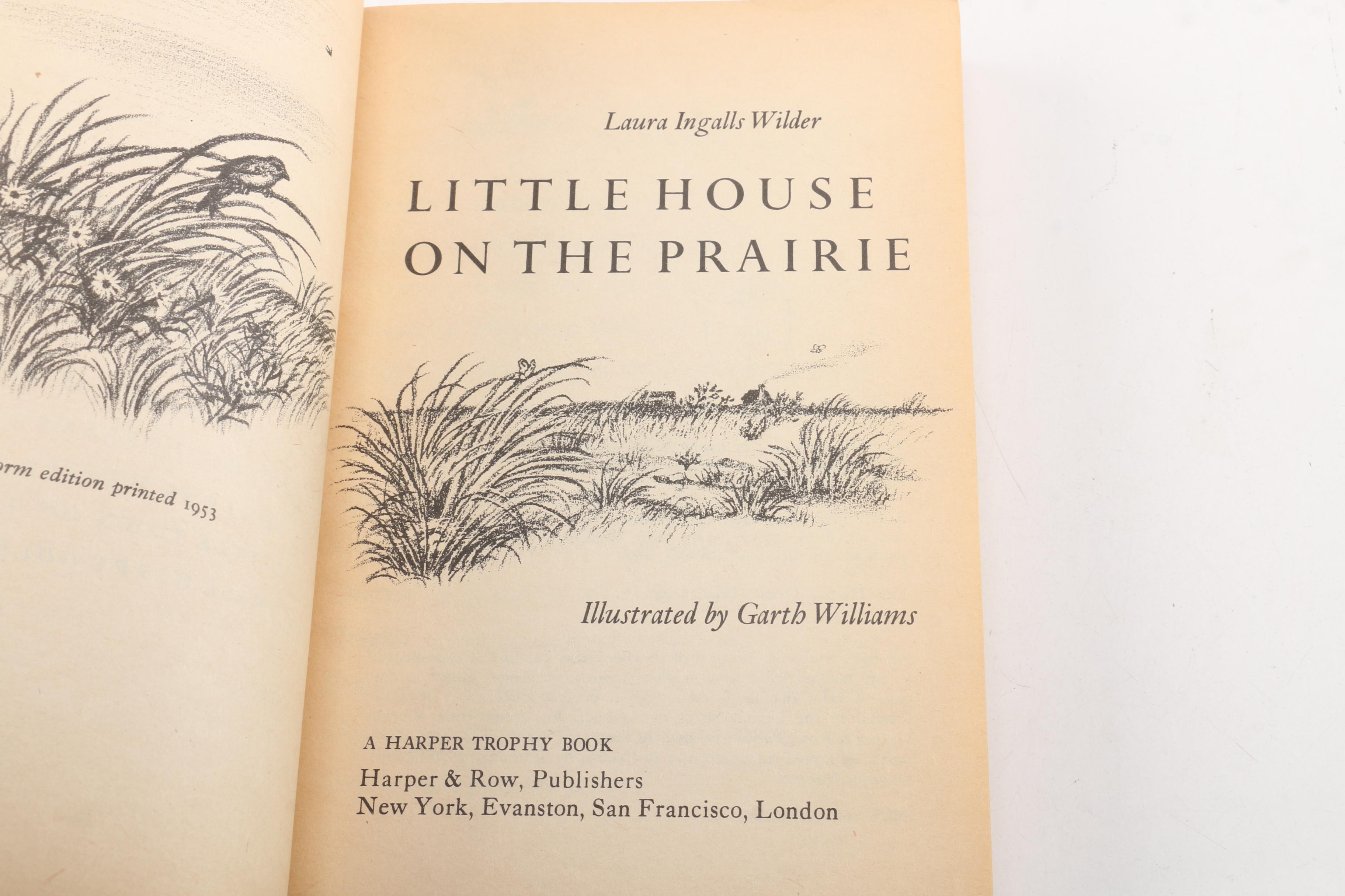 1971 "Little House on the Prairie" Harper Trophy Books