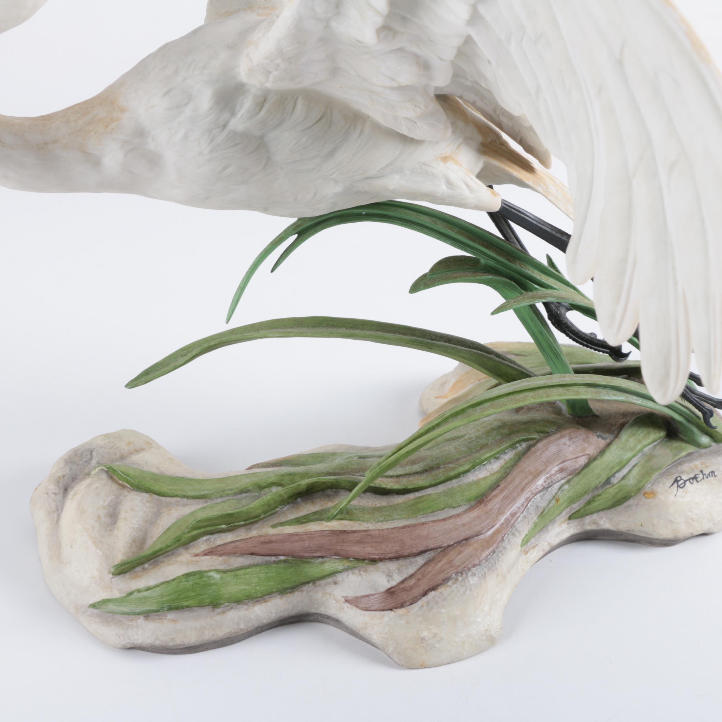 Boehm "The Great Egret" Porcelain Sculpture for National Audubon Society