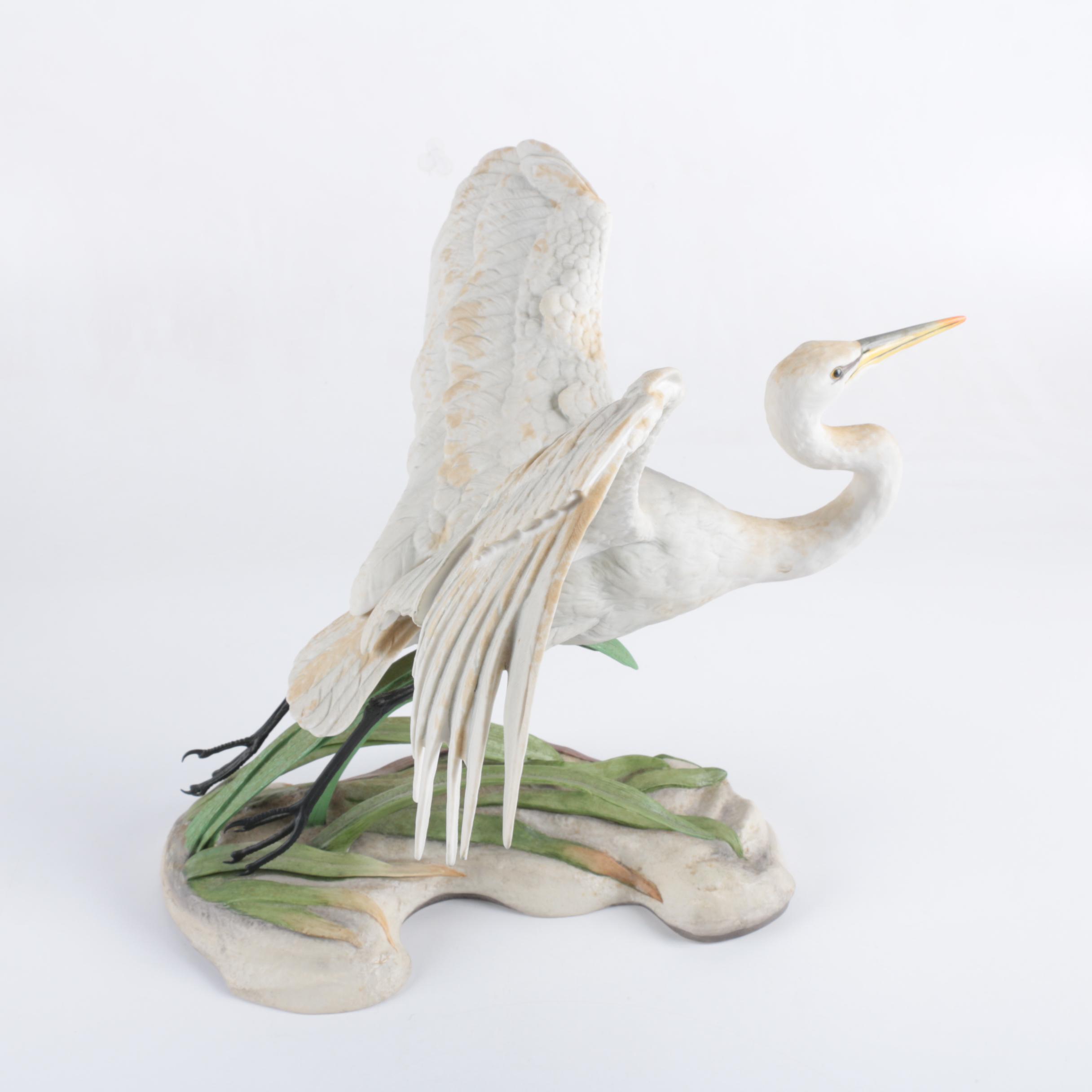 Boehm "The Great Egret" Porcelain Sculpture for National Audubon Society