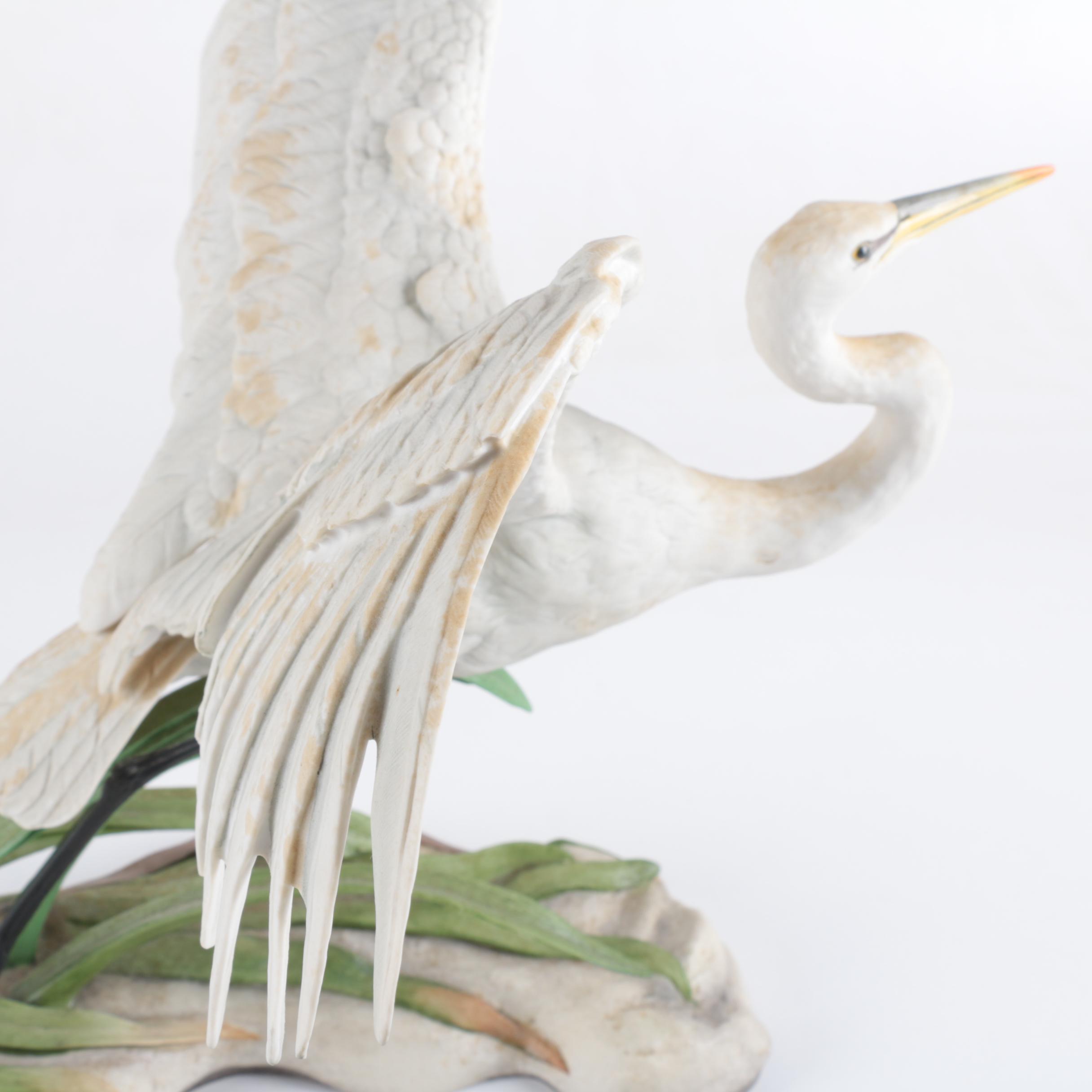 Boehm "The Great Egret" Porcelain Sculpture for National Audubon Society