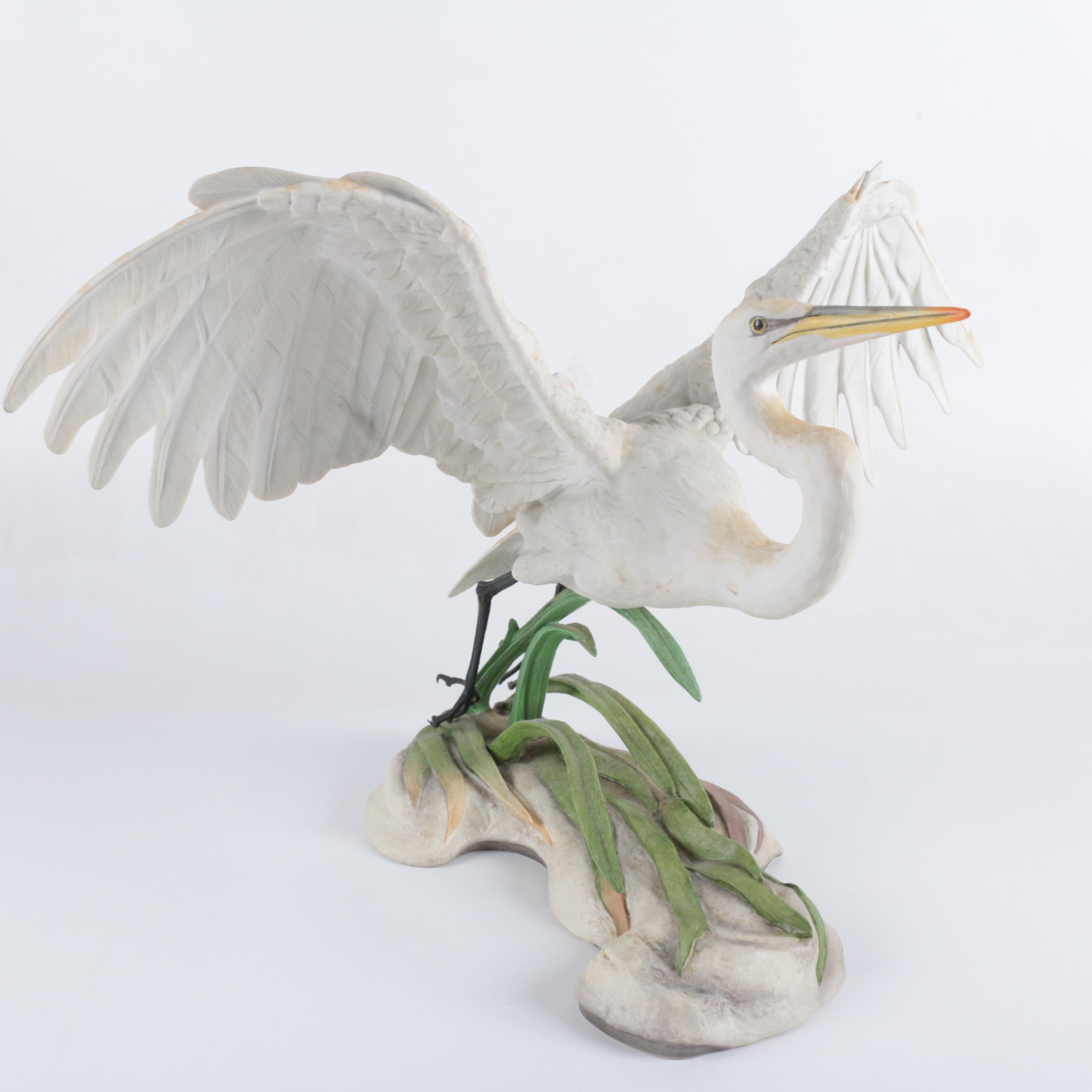 Boehm "The Great Egret" Porcelain Sculpture for National Audubon Society