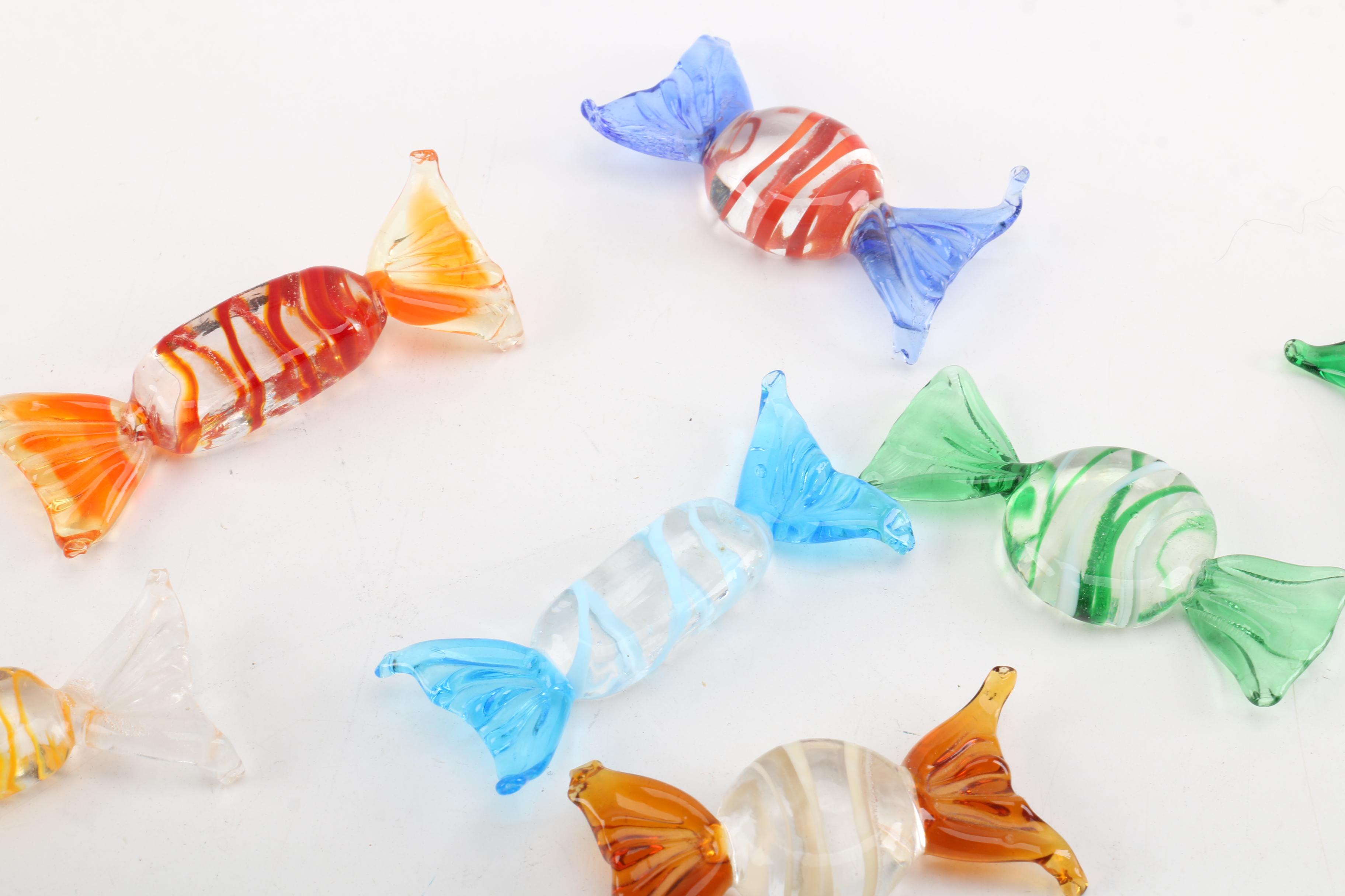 Collection of Murano Style Glass Candies