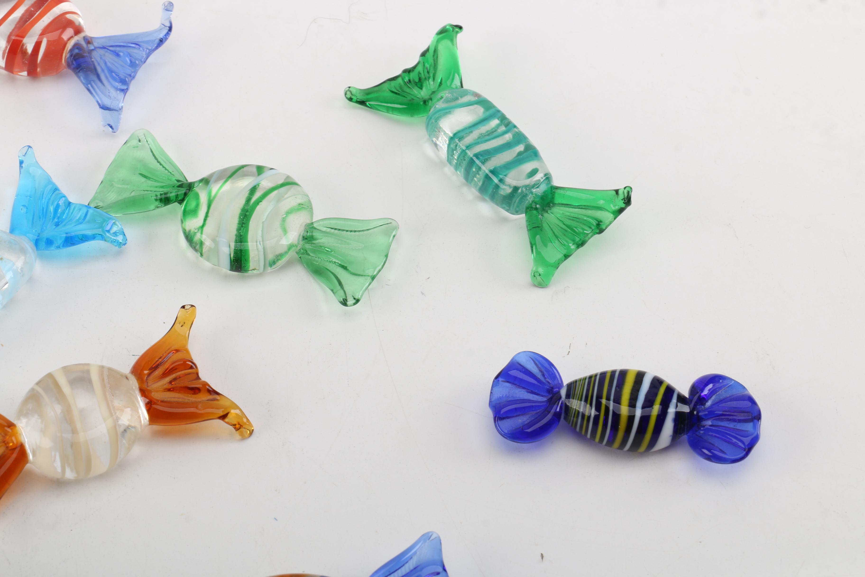 Collection of Murano Style Glass Candies