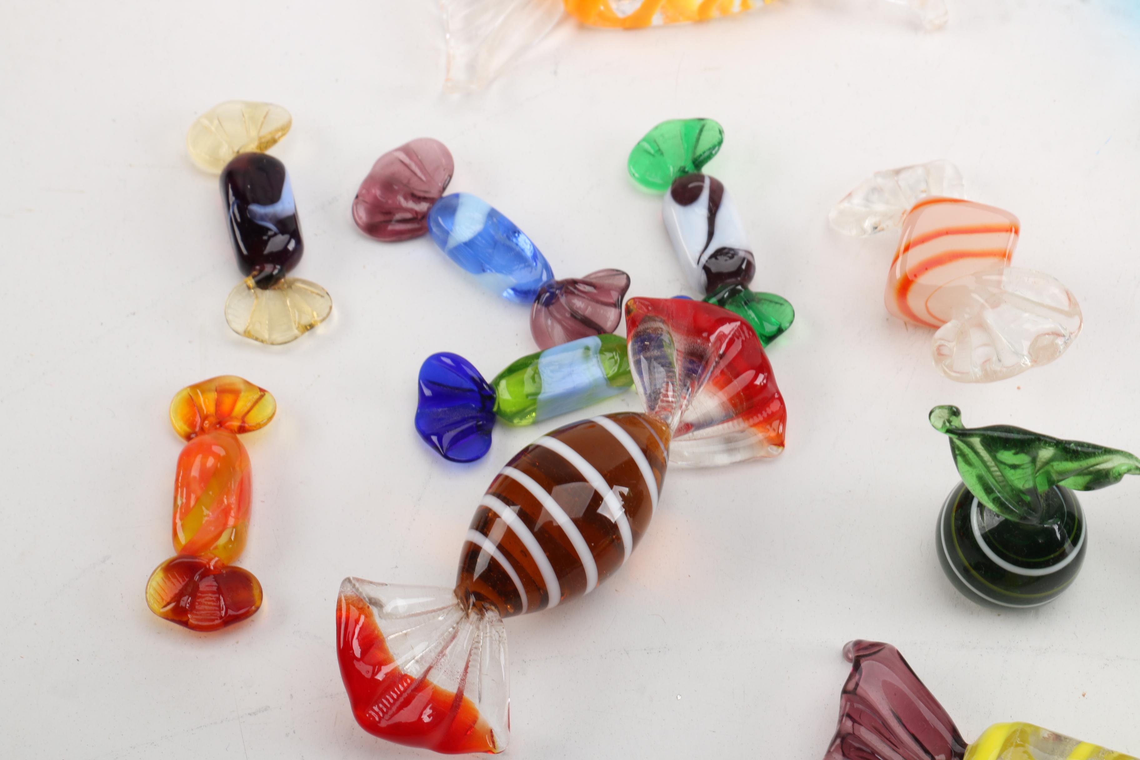 Collection of Murano Style Glass Candies