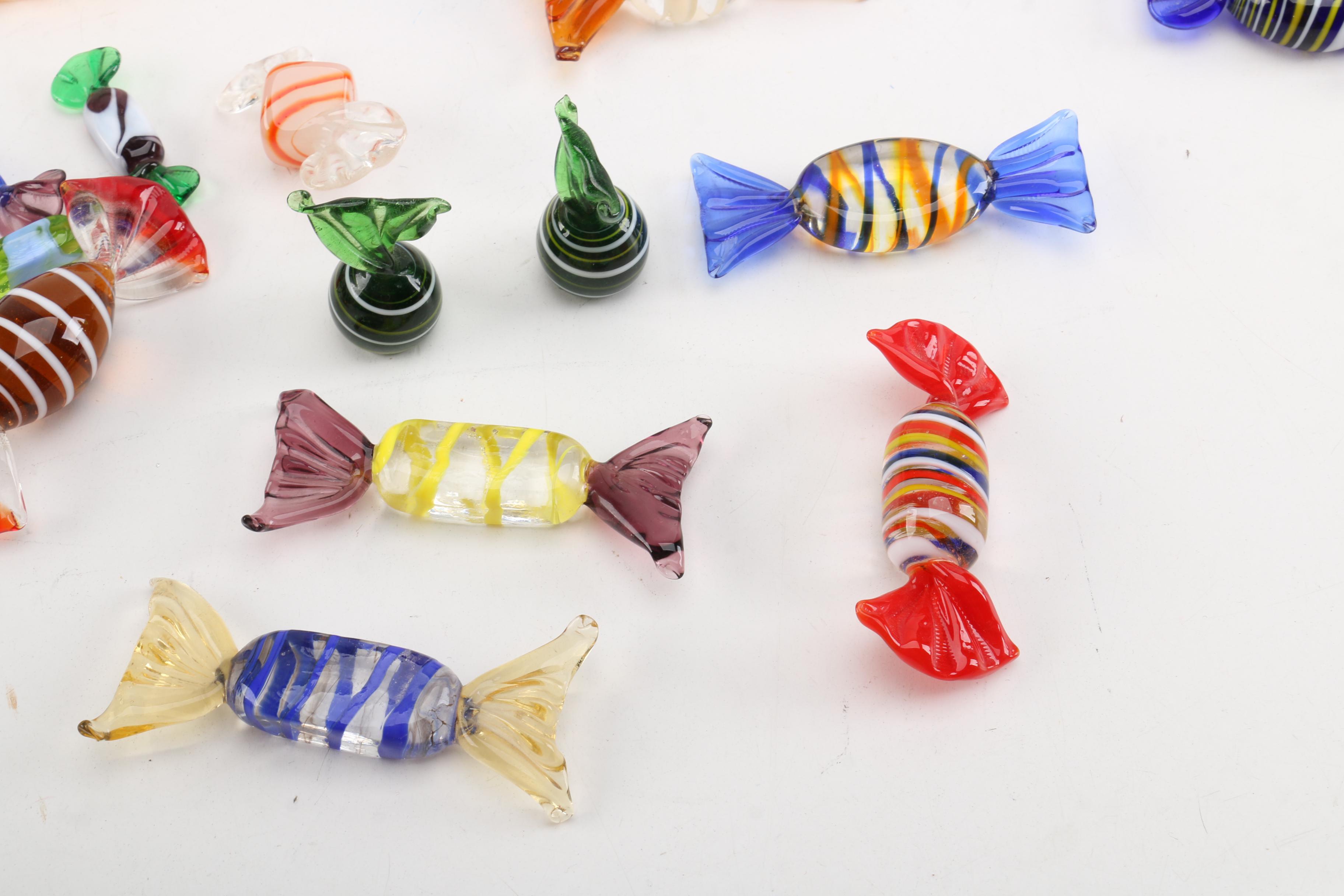 Collection of Murano Style Glass Candies