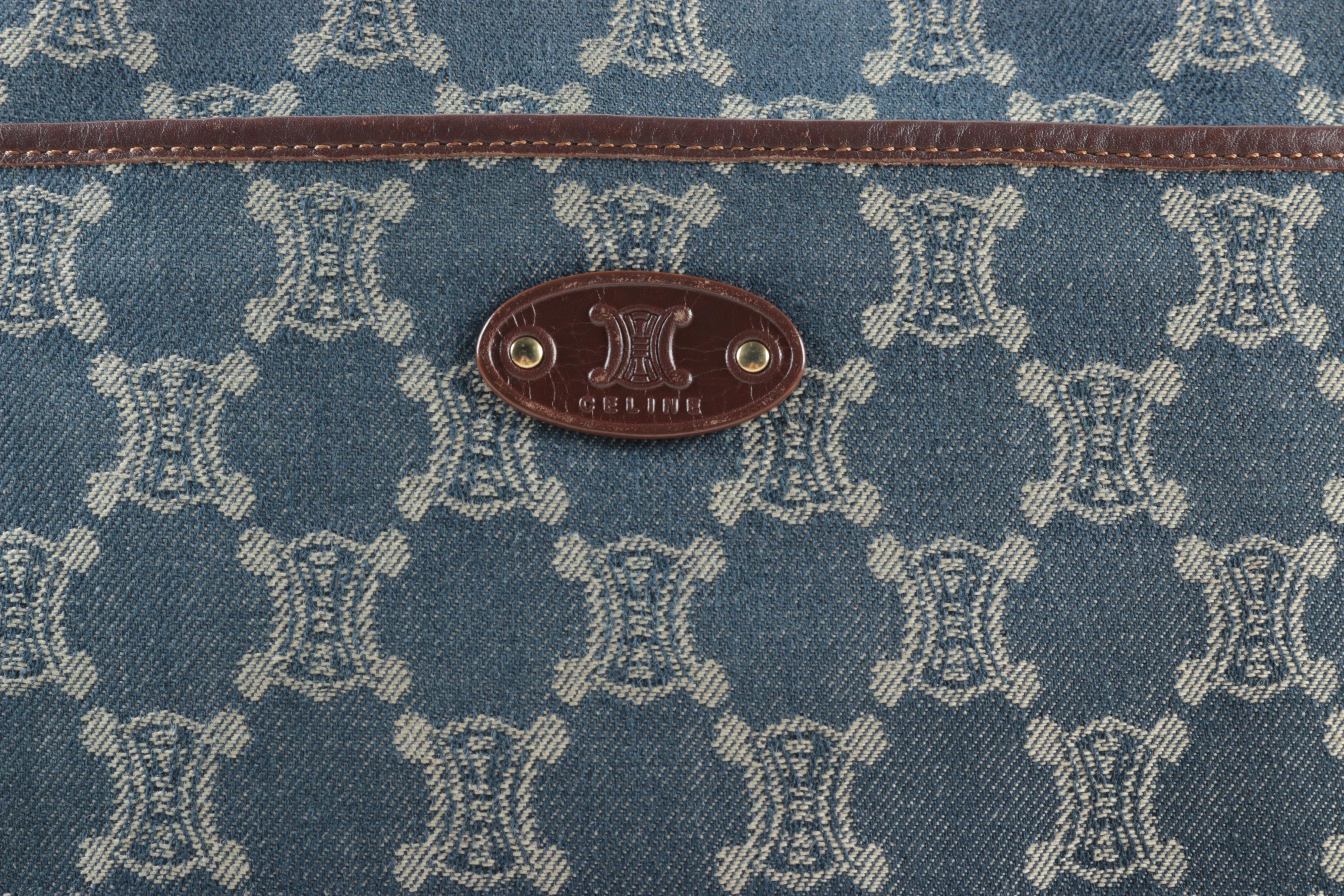 Céline Macadam Canvas Messenger Bag