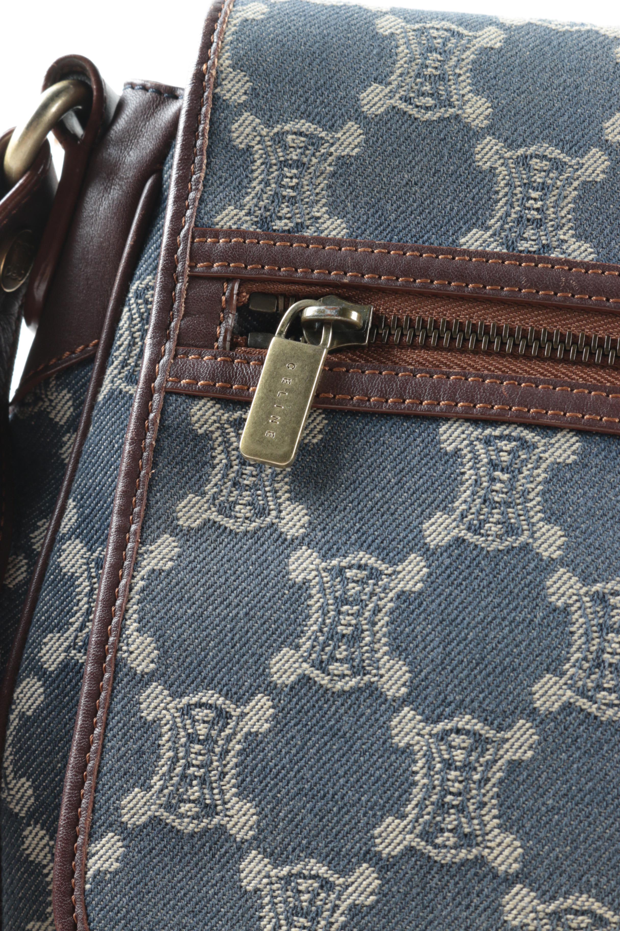 Céline Macadam Canvas Messenger Bag