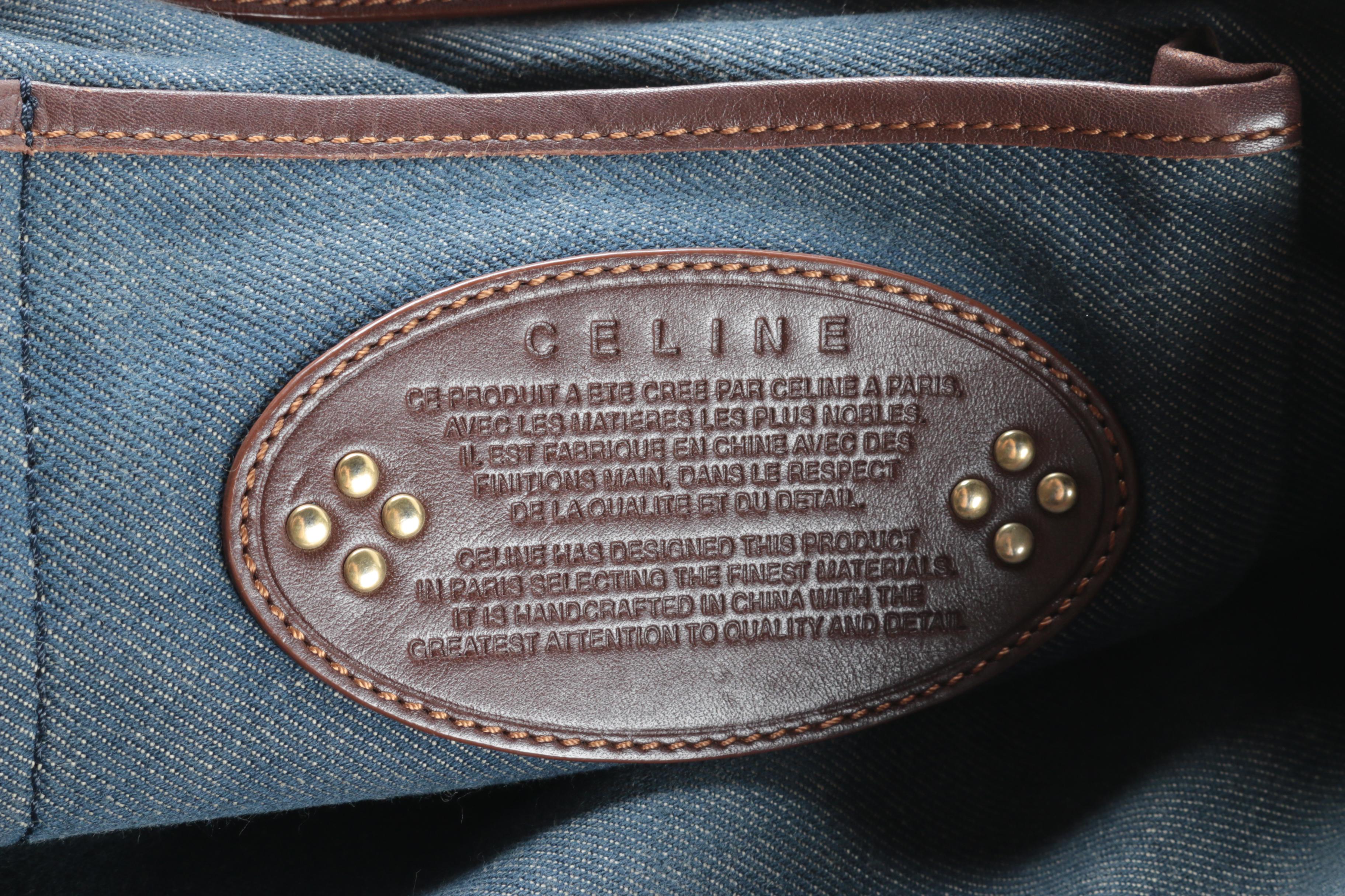 Céline Macadam Canvas Messenger Bag