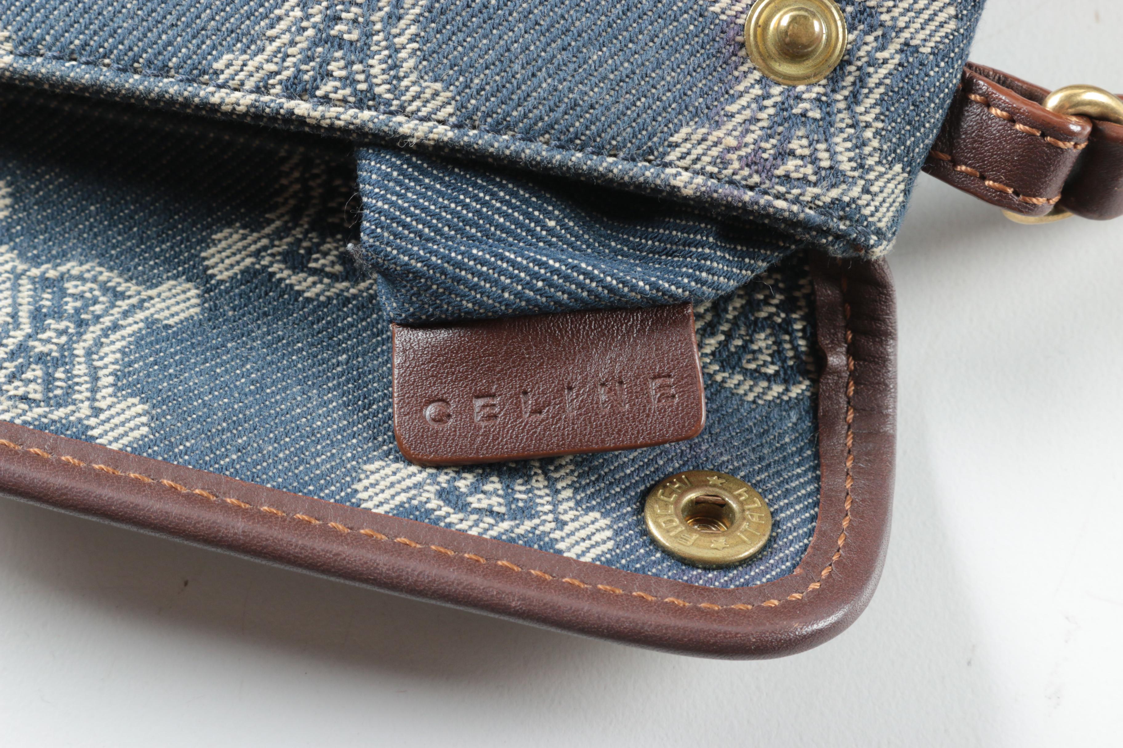 Céline Macadam Canvas Messenger Bag