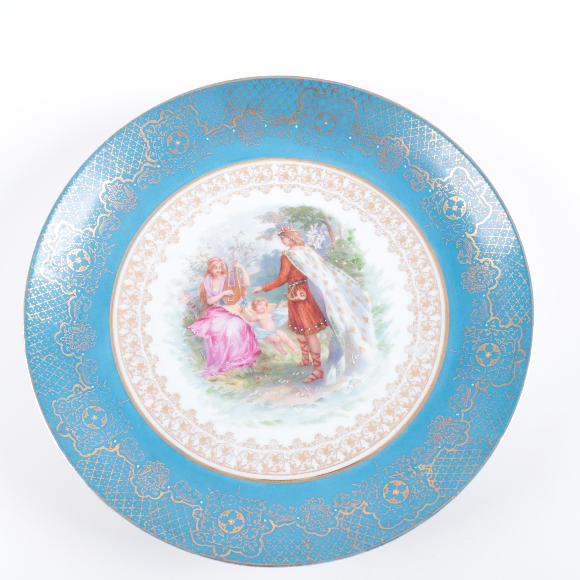 Kaufmann Royal Vienna Style Porcelain Plate