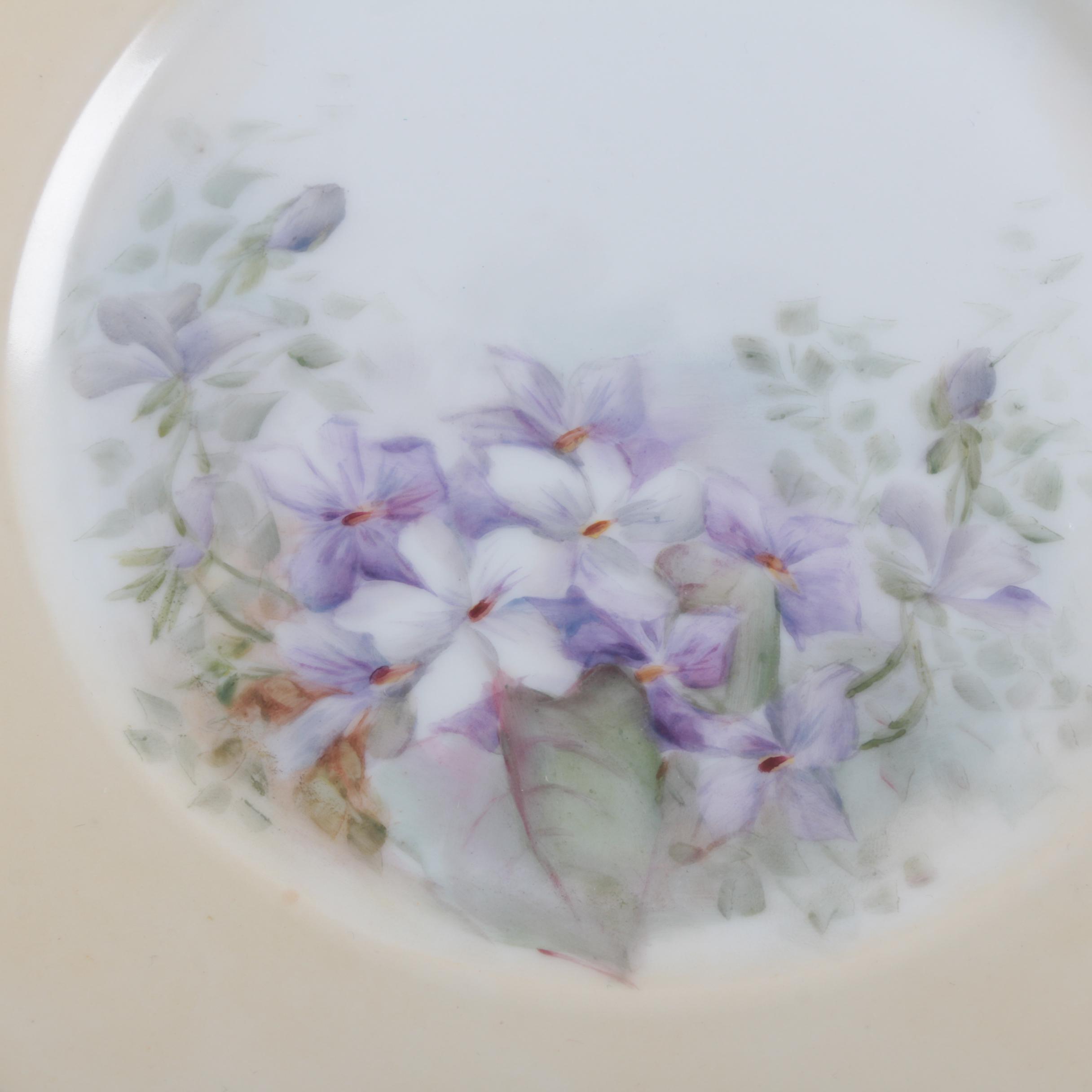 Hand Painted Haviland Limoges Porcelain Plates