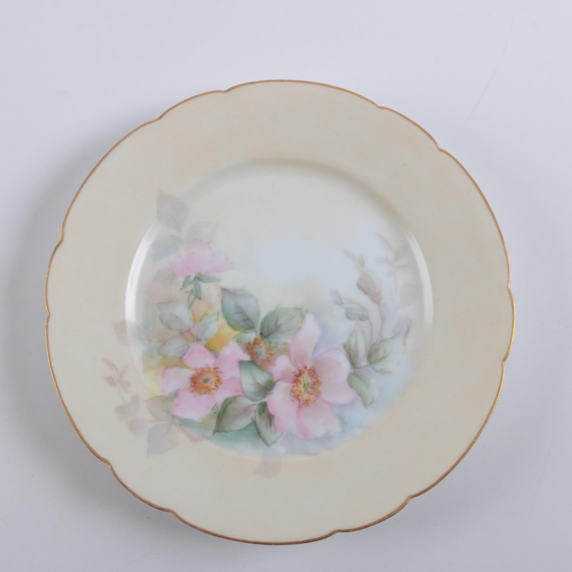 Hand Painted Haviland Limoges Porcelain Plates