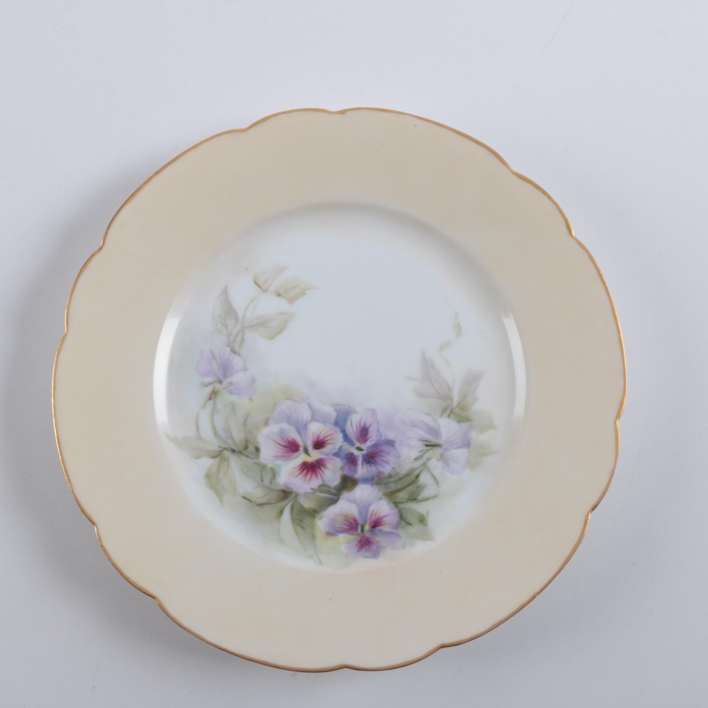 Hand Painted Haviland Limoges Porcelain Plates