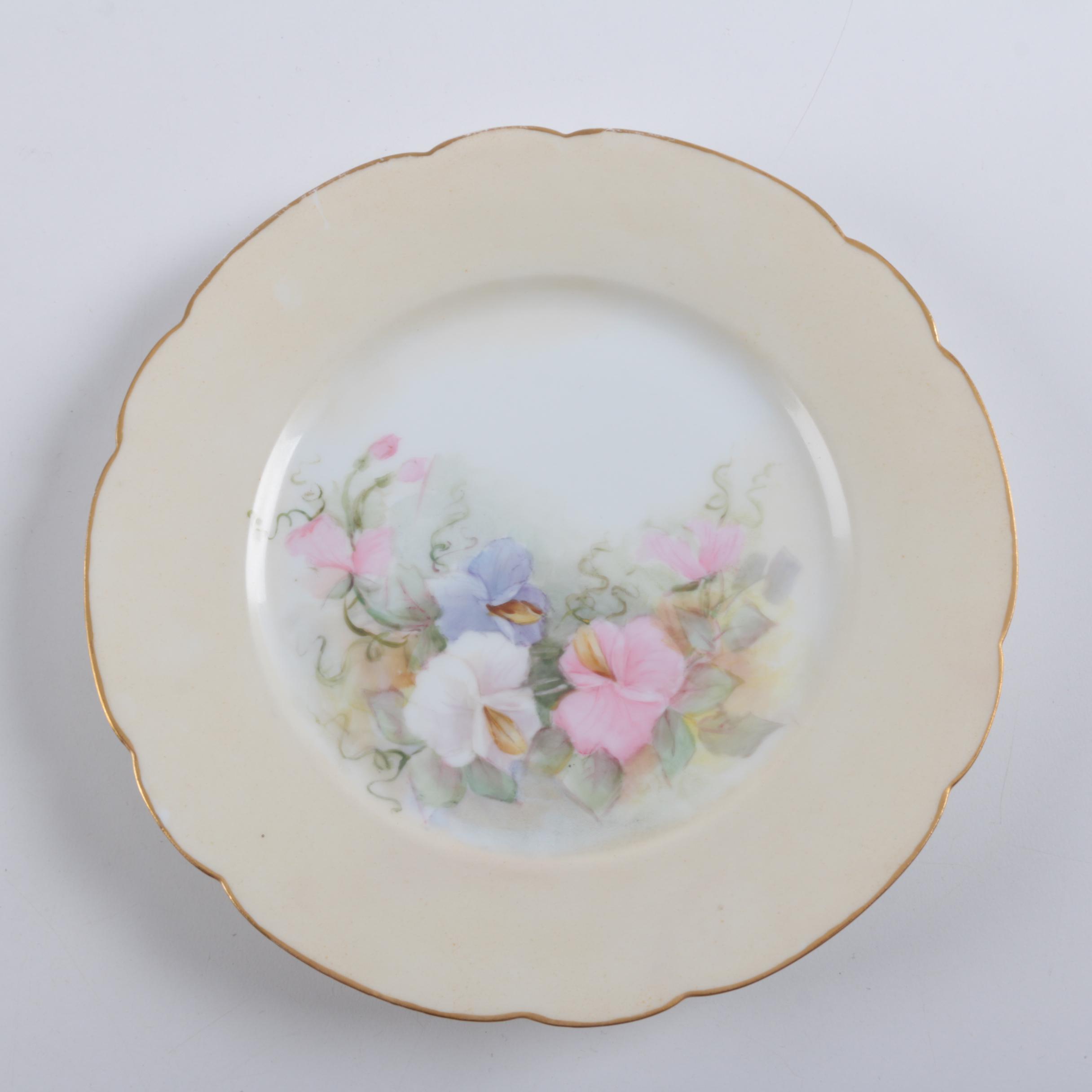 Hand Painted Haviland Limoges Porcelain Plates