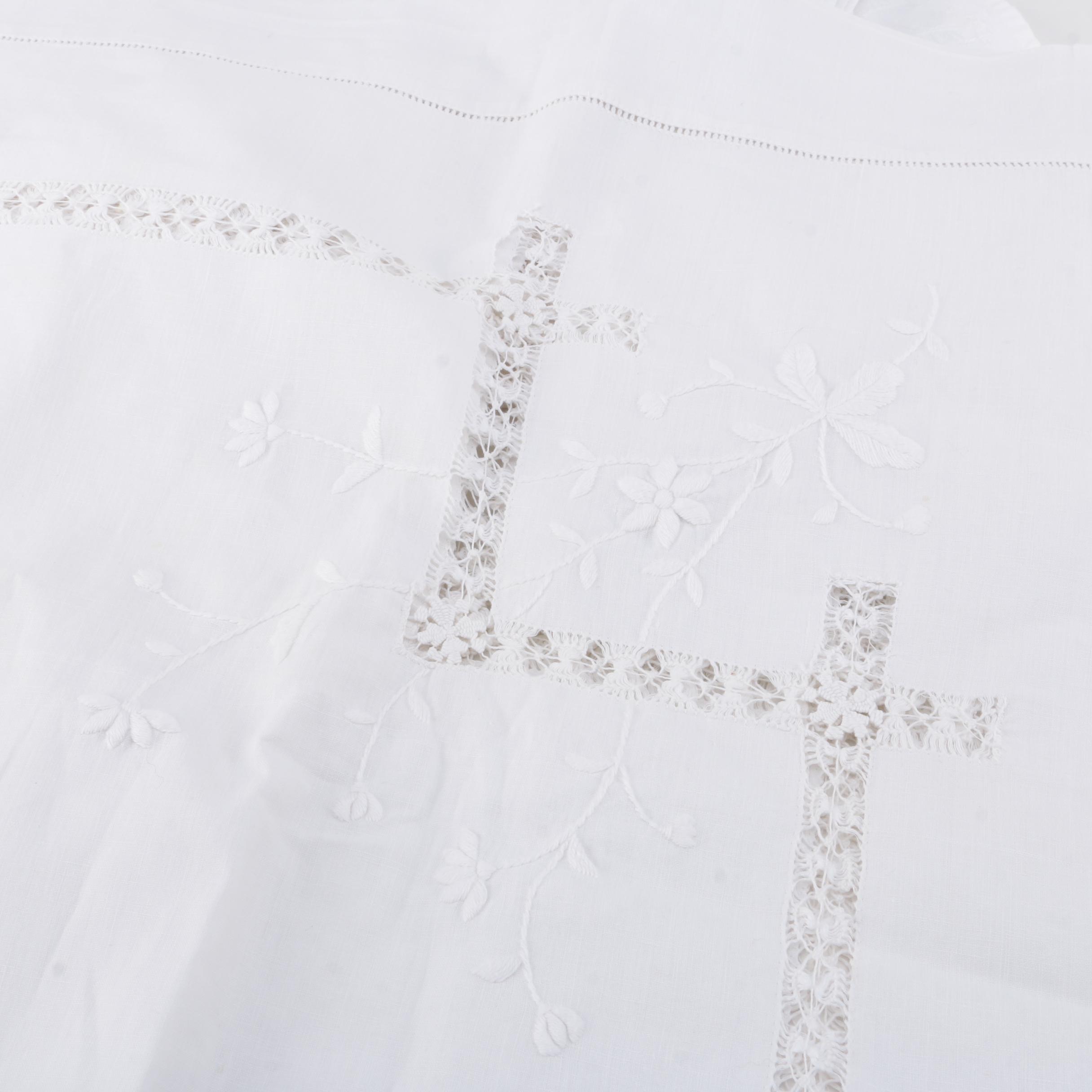 White Eyelet and Embroidered Linens