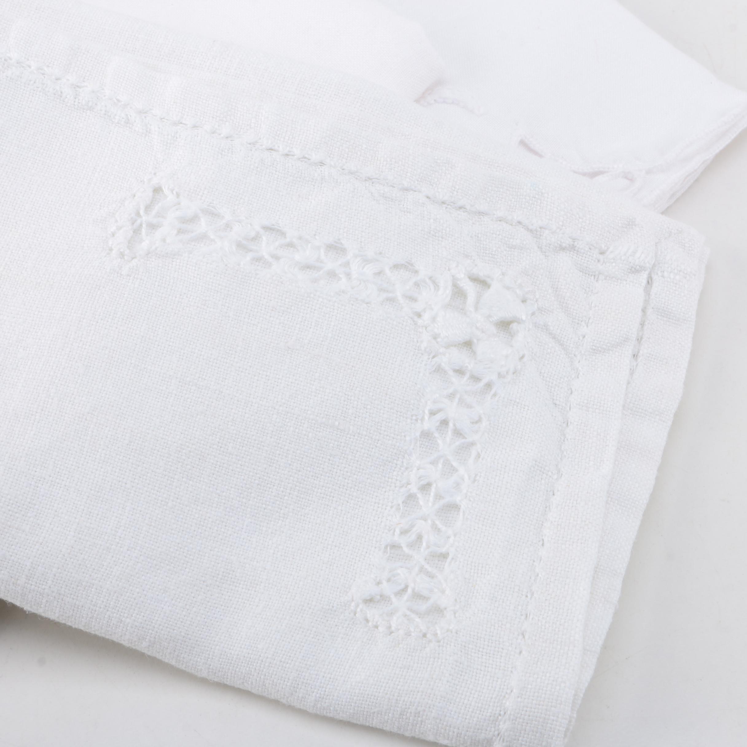 White Eyelet and Embroidered Linens