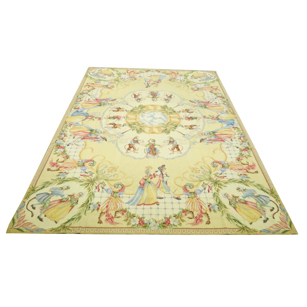 Marcella "Victoriana" Needlepoint Area Rug