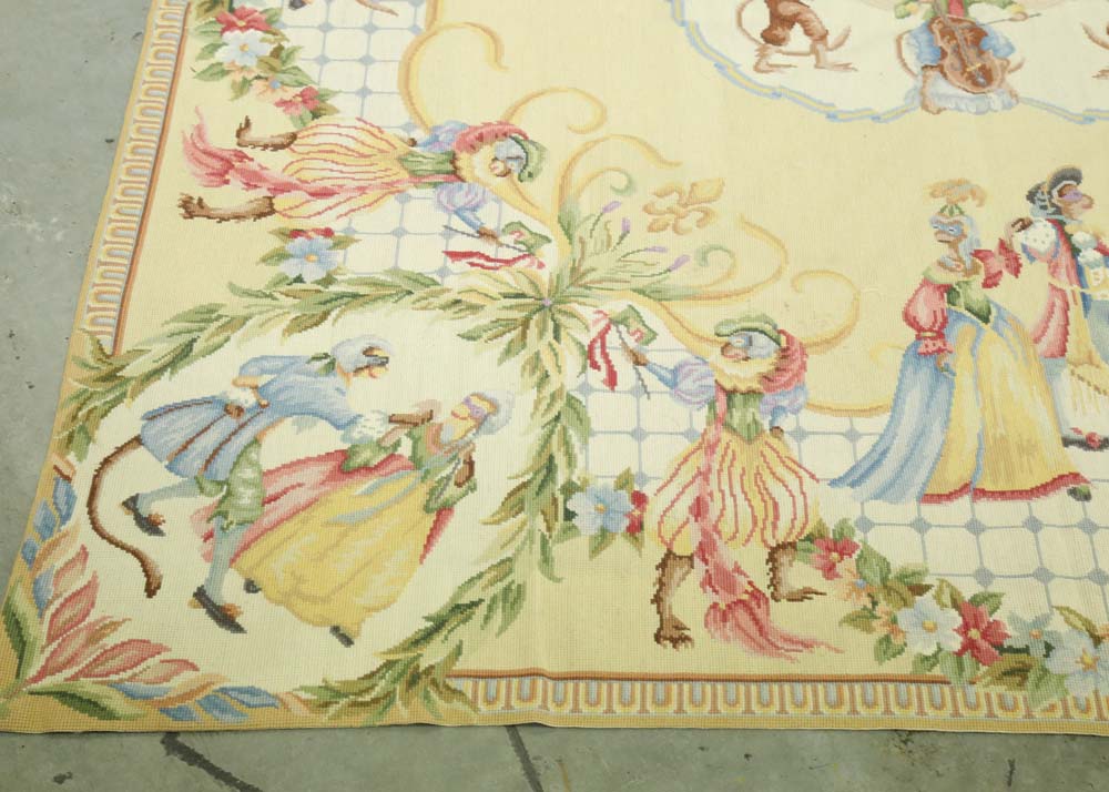 Marcella "Victoriana" Needlepoint Area Rug