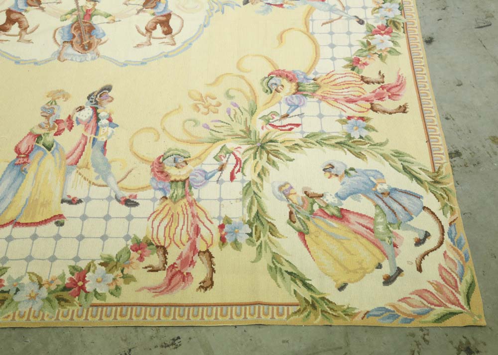 Marcella "Victoriana" Needlepoint Area Rug