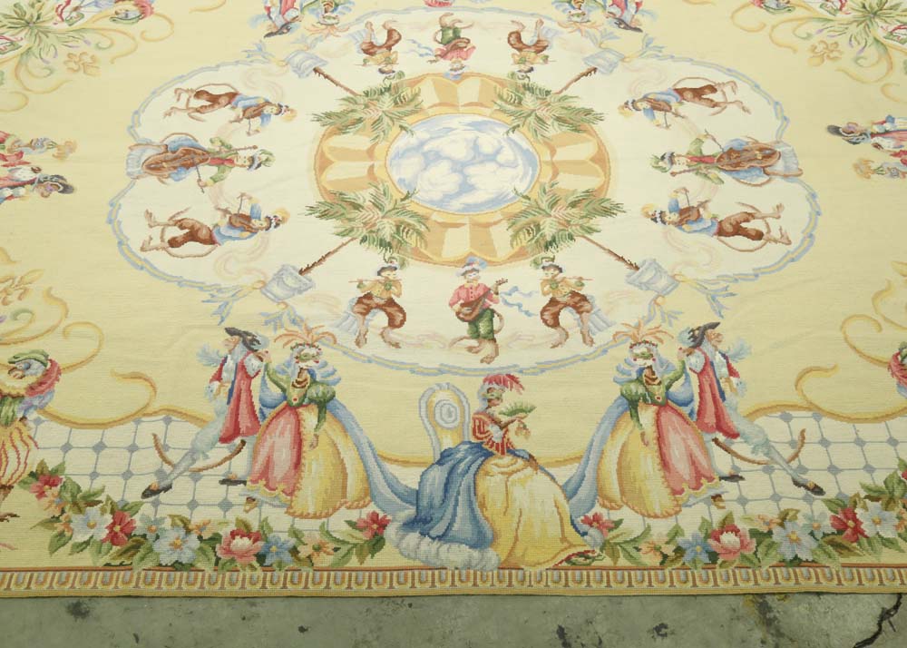 Marcella "Victoriana" Needlepoint Area Rug