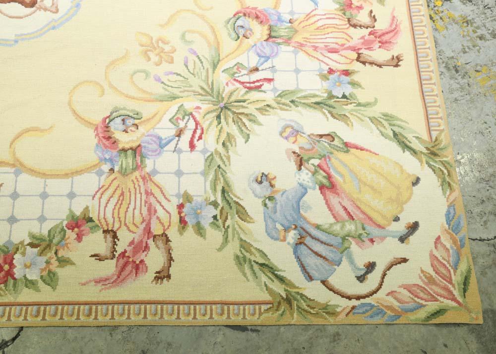 Marcella "Victoriana" Needlepoint Area Rug