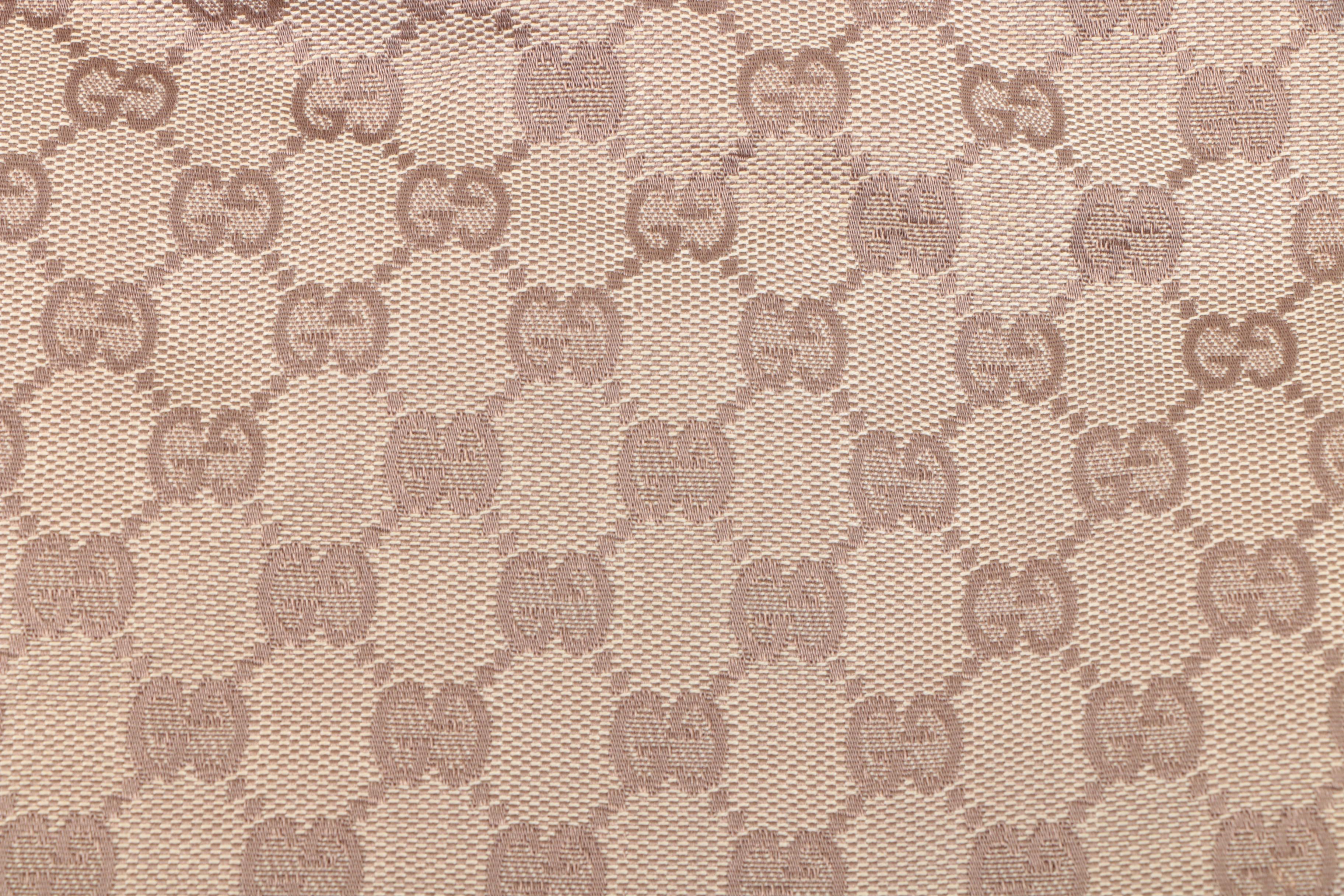 Gucci GG Canvas and Leather Convertible Hobo Bag