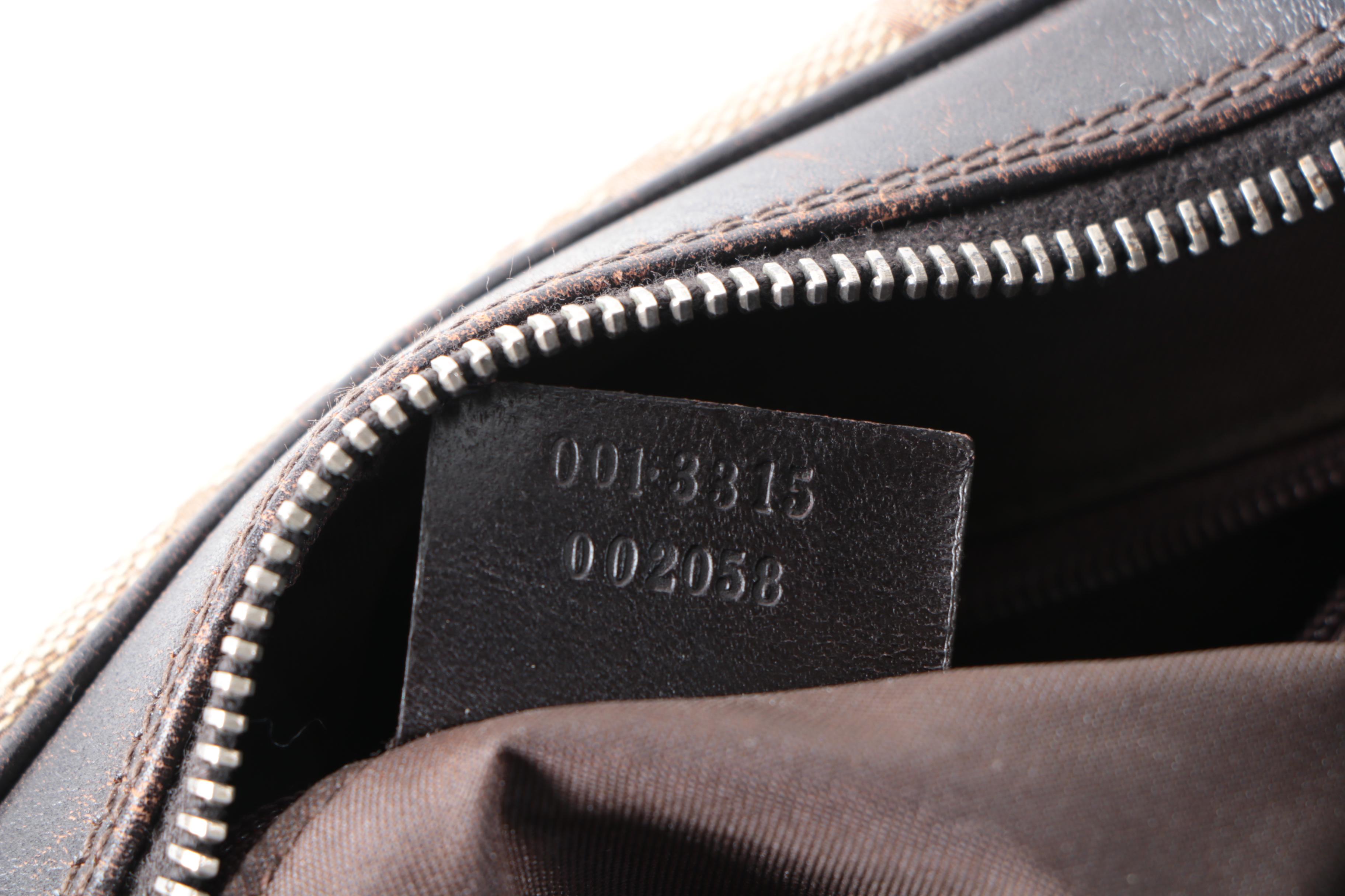 Gucci GG Canvas and Leather Convertible Hobo Bag