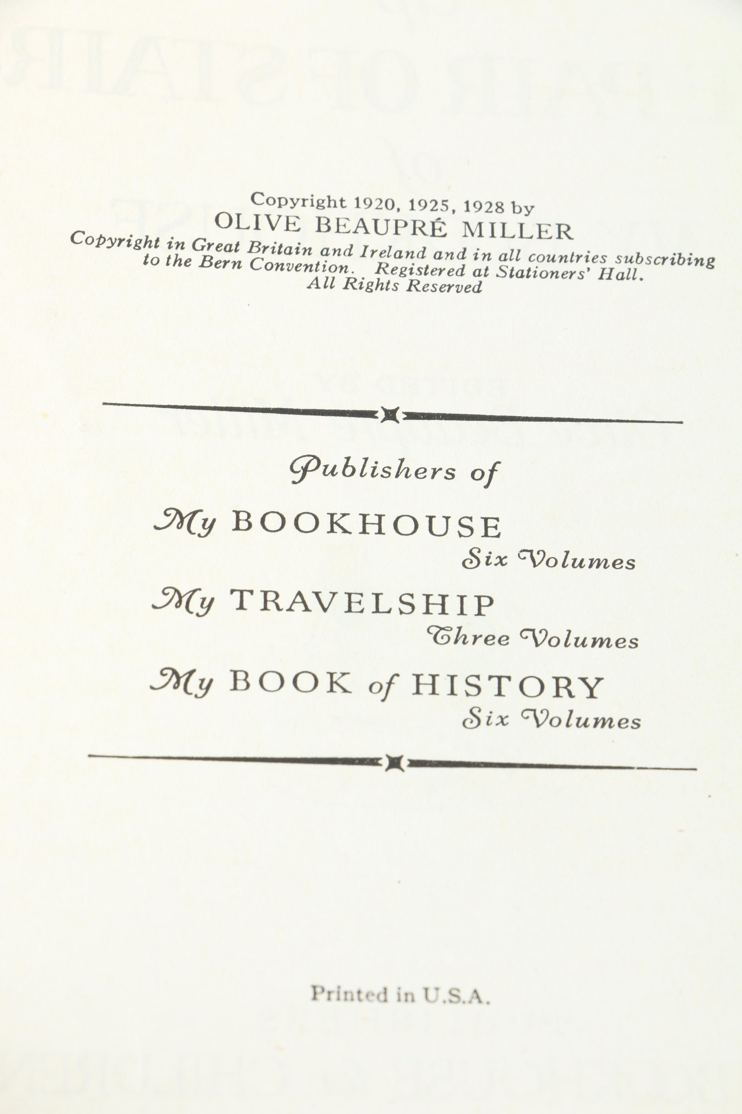1920s "My Book House" Six-Volume Children's Book Set
