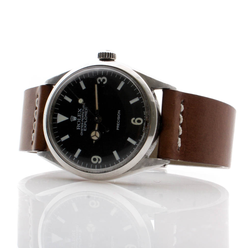 Vintage 1968 Rolex Oyster Perpetual Explorer Stainless Steel Watch