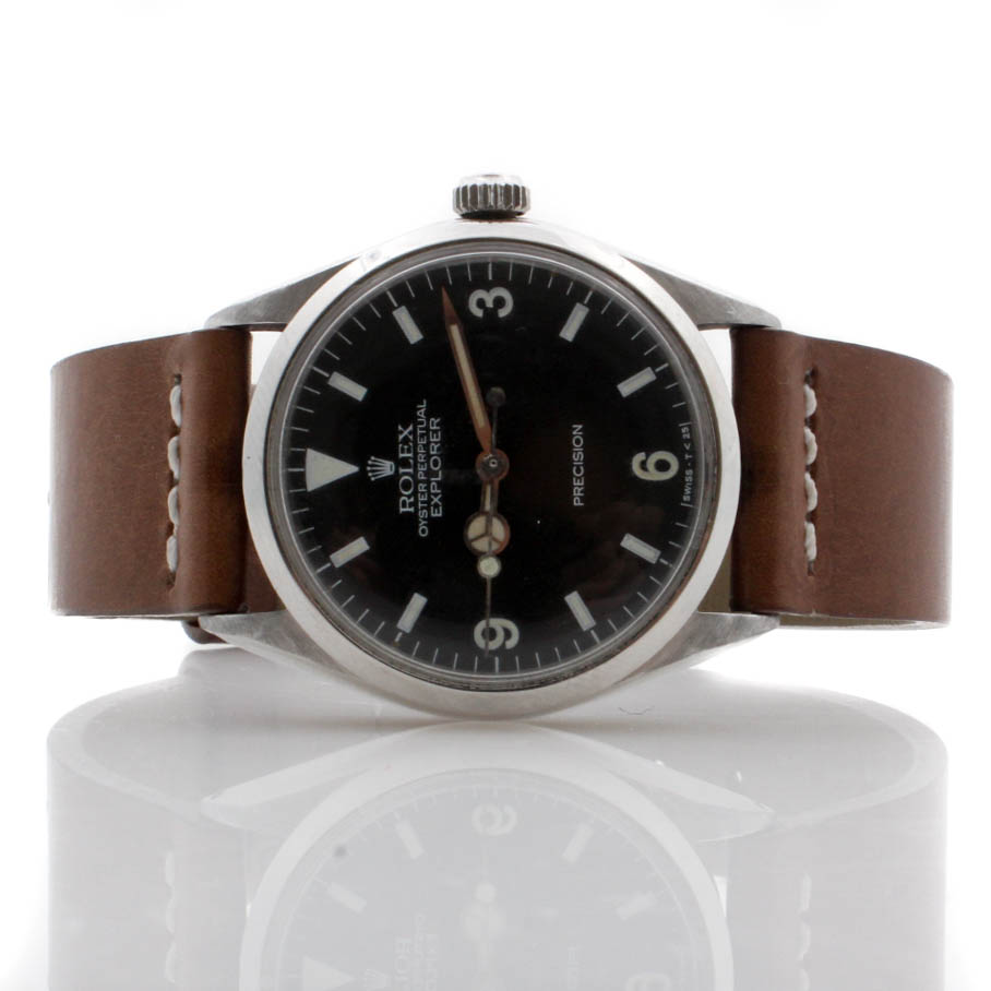 Vintage 1968 Rolex Oyster Perpetual Explorer Stainless Steel Watch