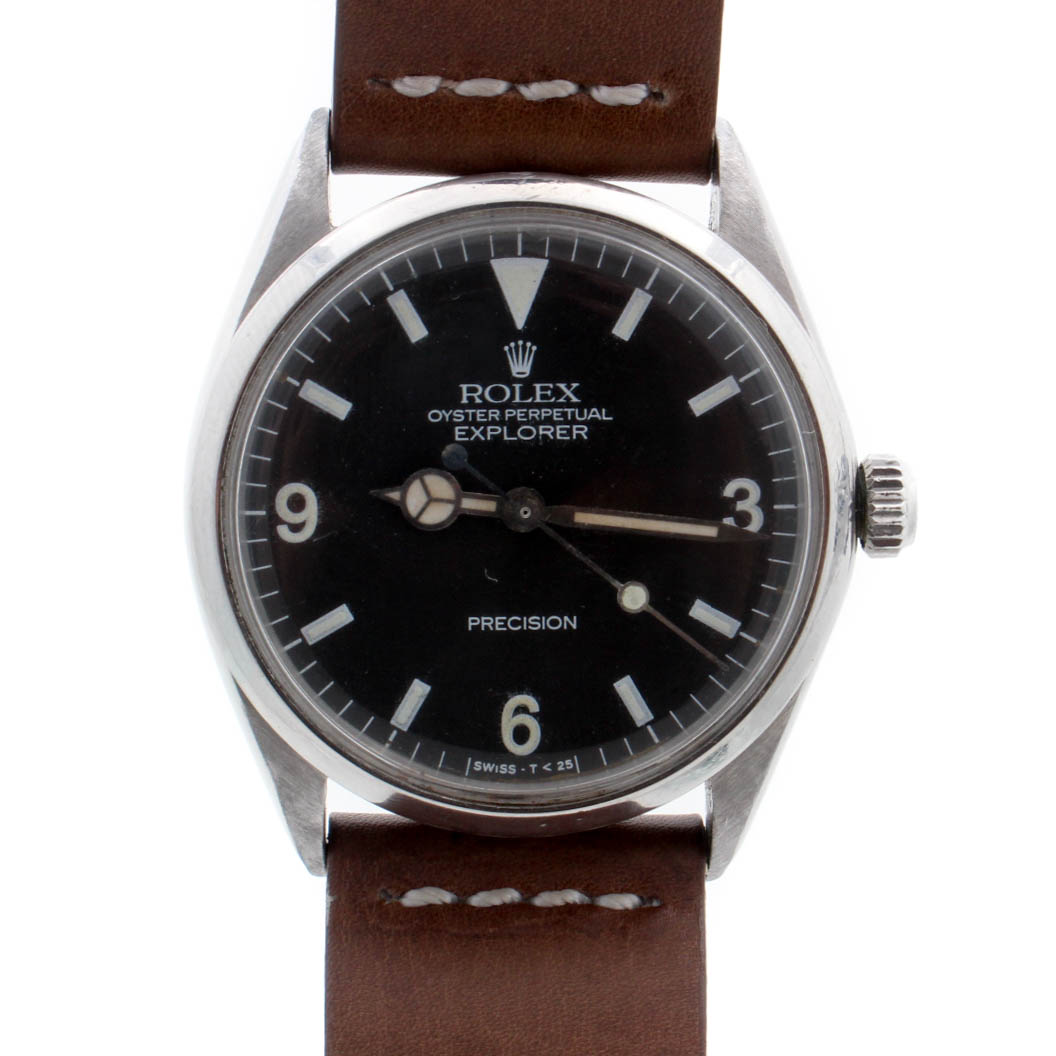 Vintage 1968 Rolex Oyster Perpetual Explorer Stainless Steel Watch