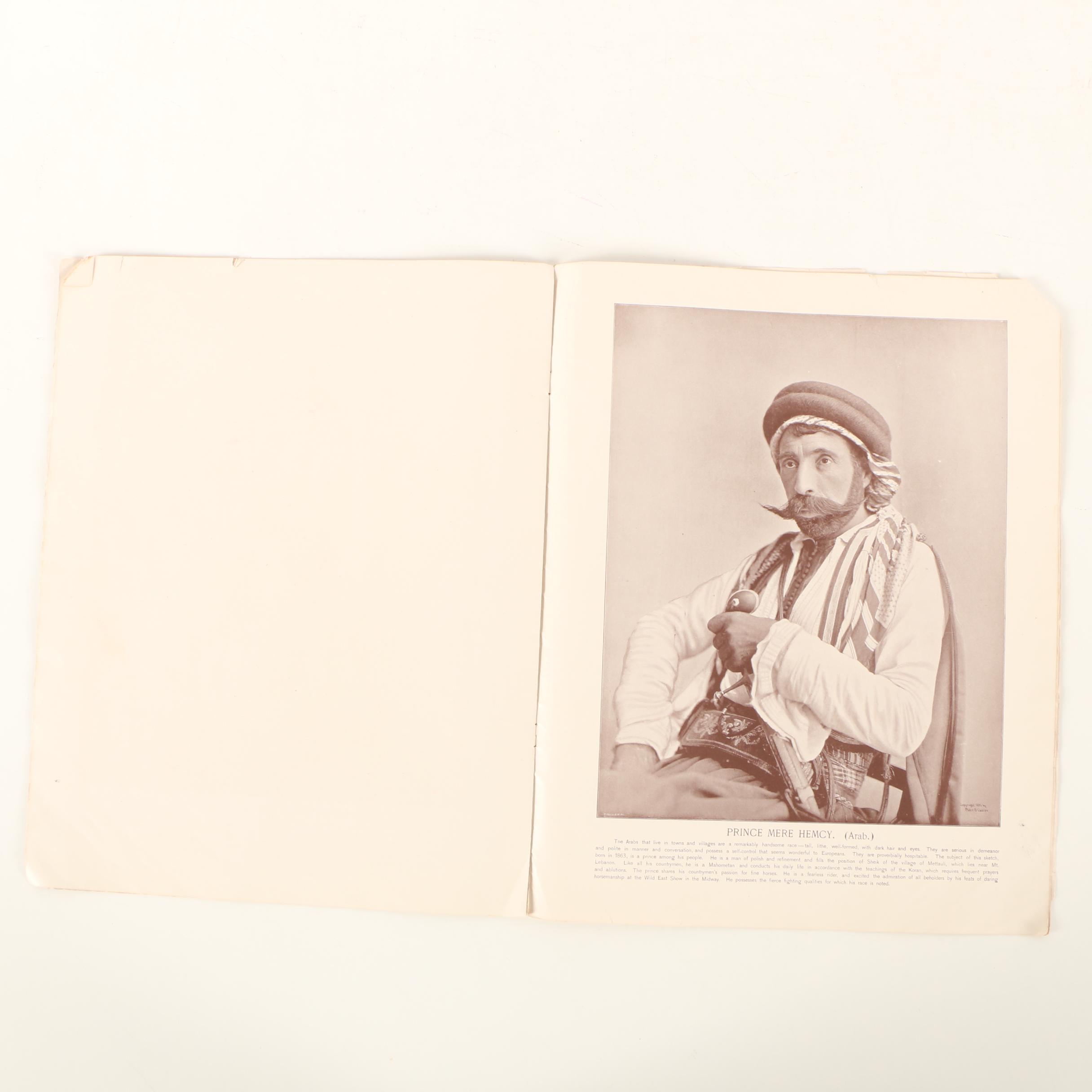 Photographic Collection Books Featuring "Portrait Types of the Midway Plaisance"