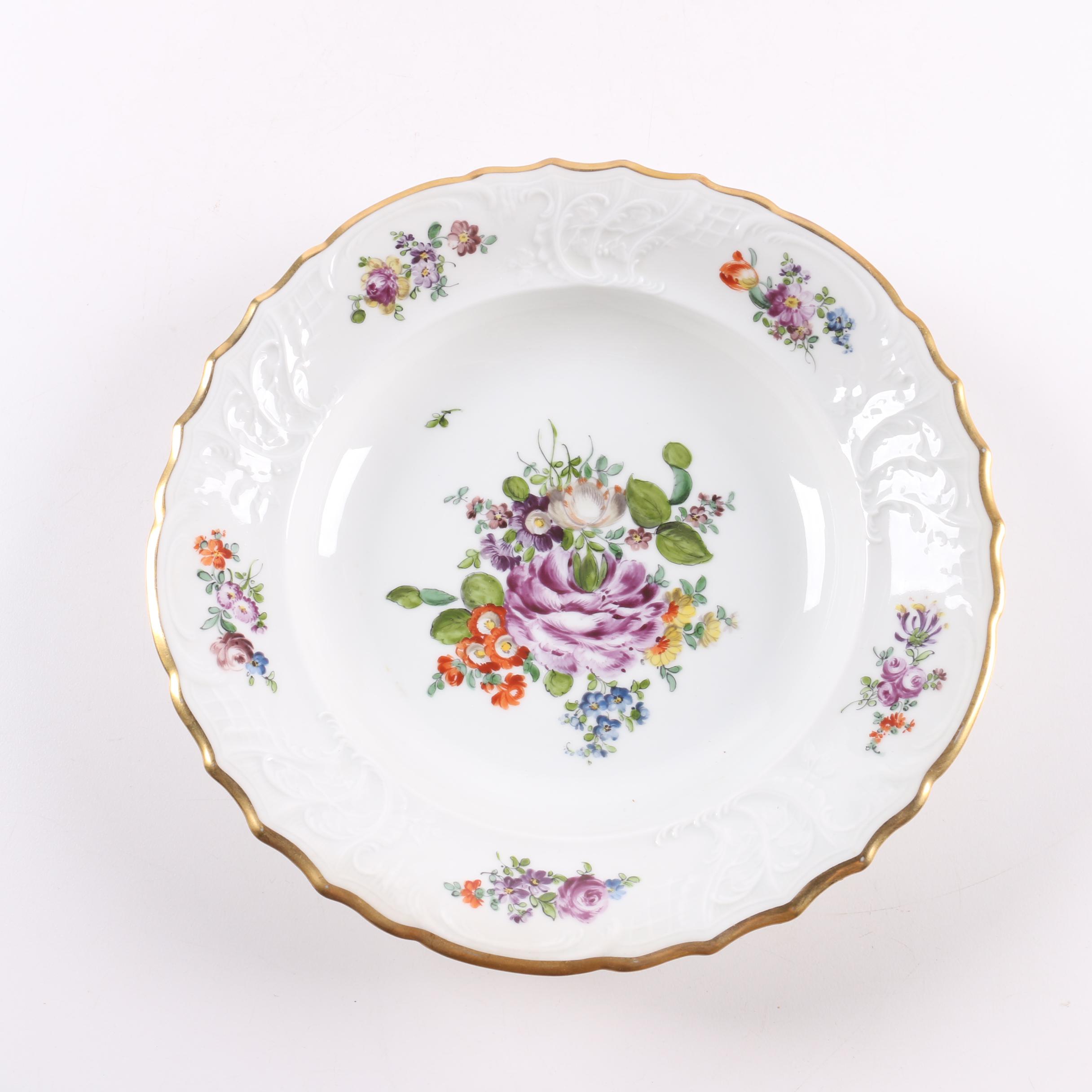 1917-1926 Fraureuth Floral Tableware