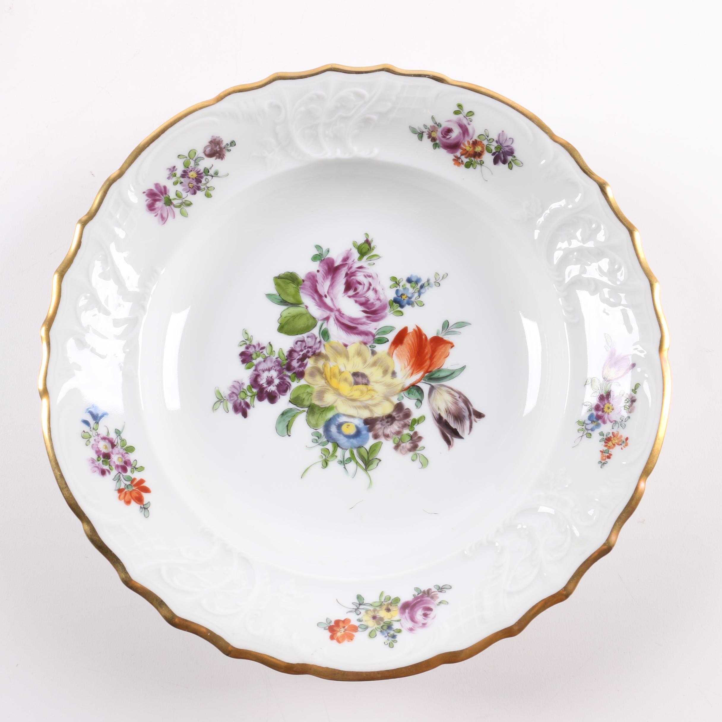 1917-1926 Fraureuth Floral Tableware
